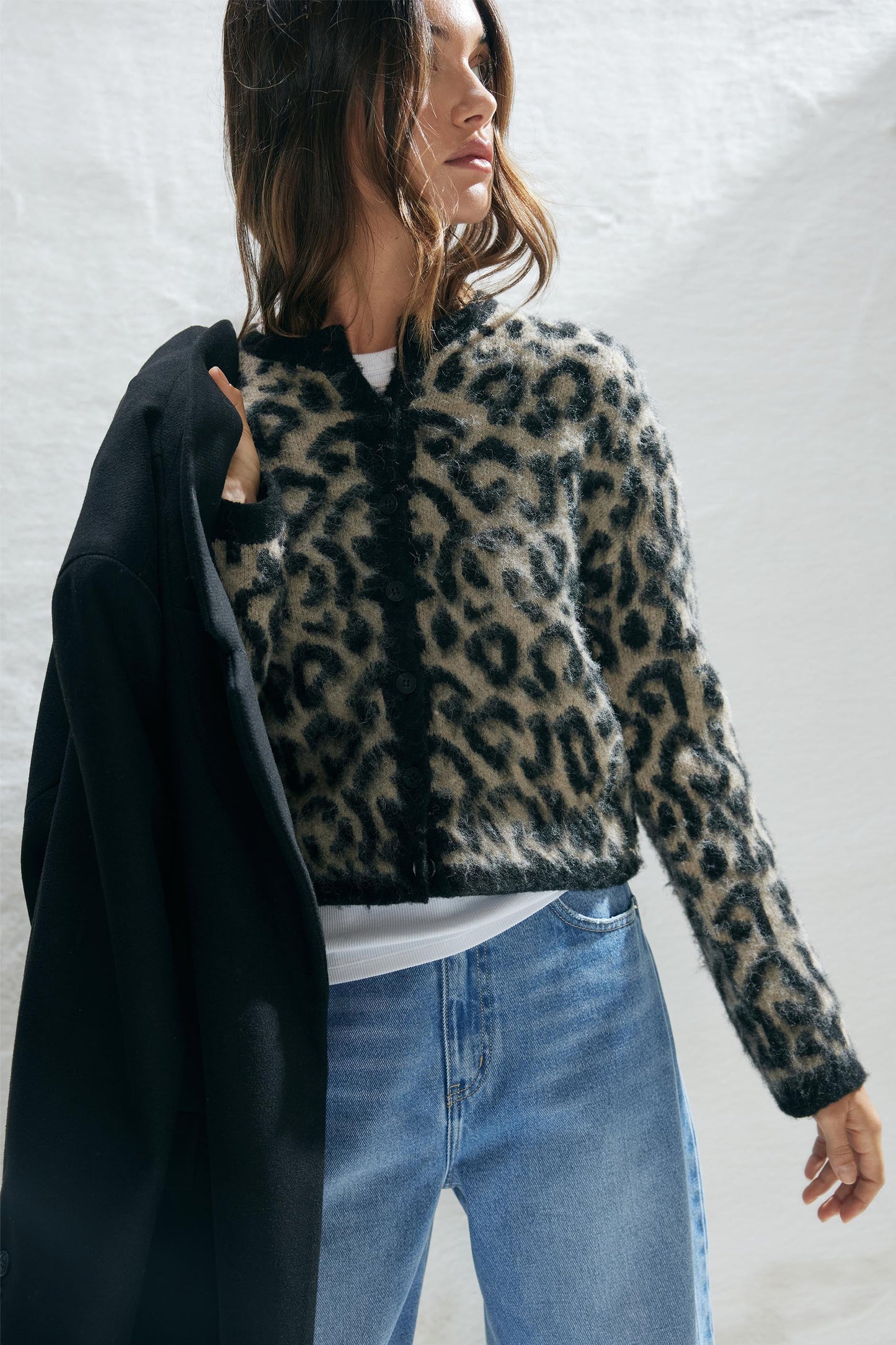 Taylor Animal Print Cardigan