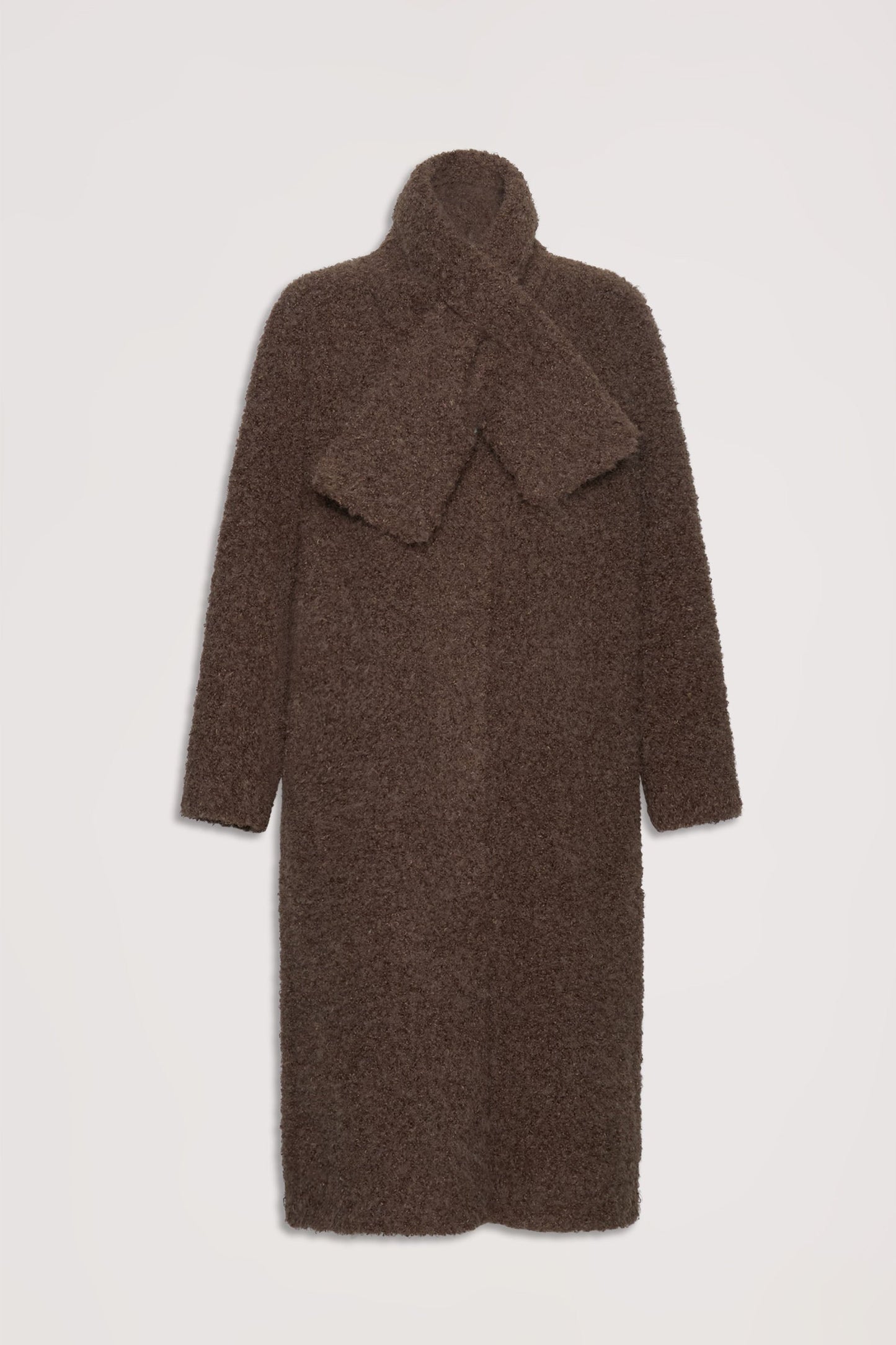 Erika Boucle Scarf Coat