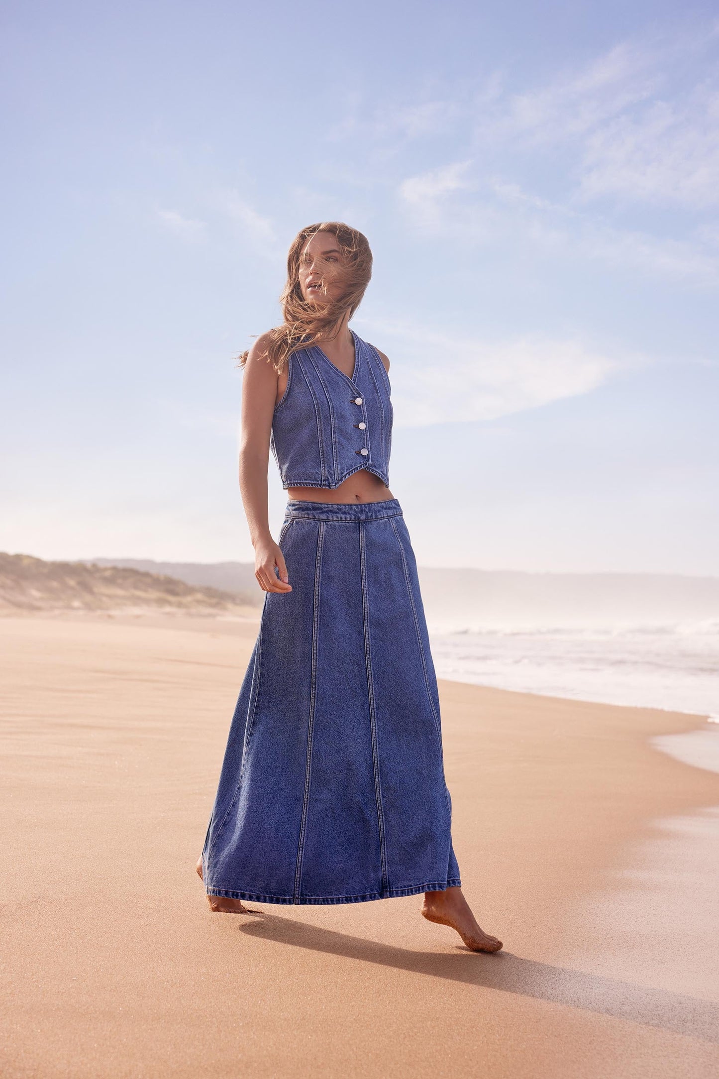 Kaia Denim Waistcoat