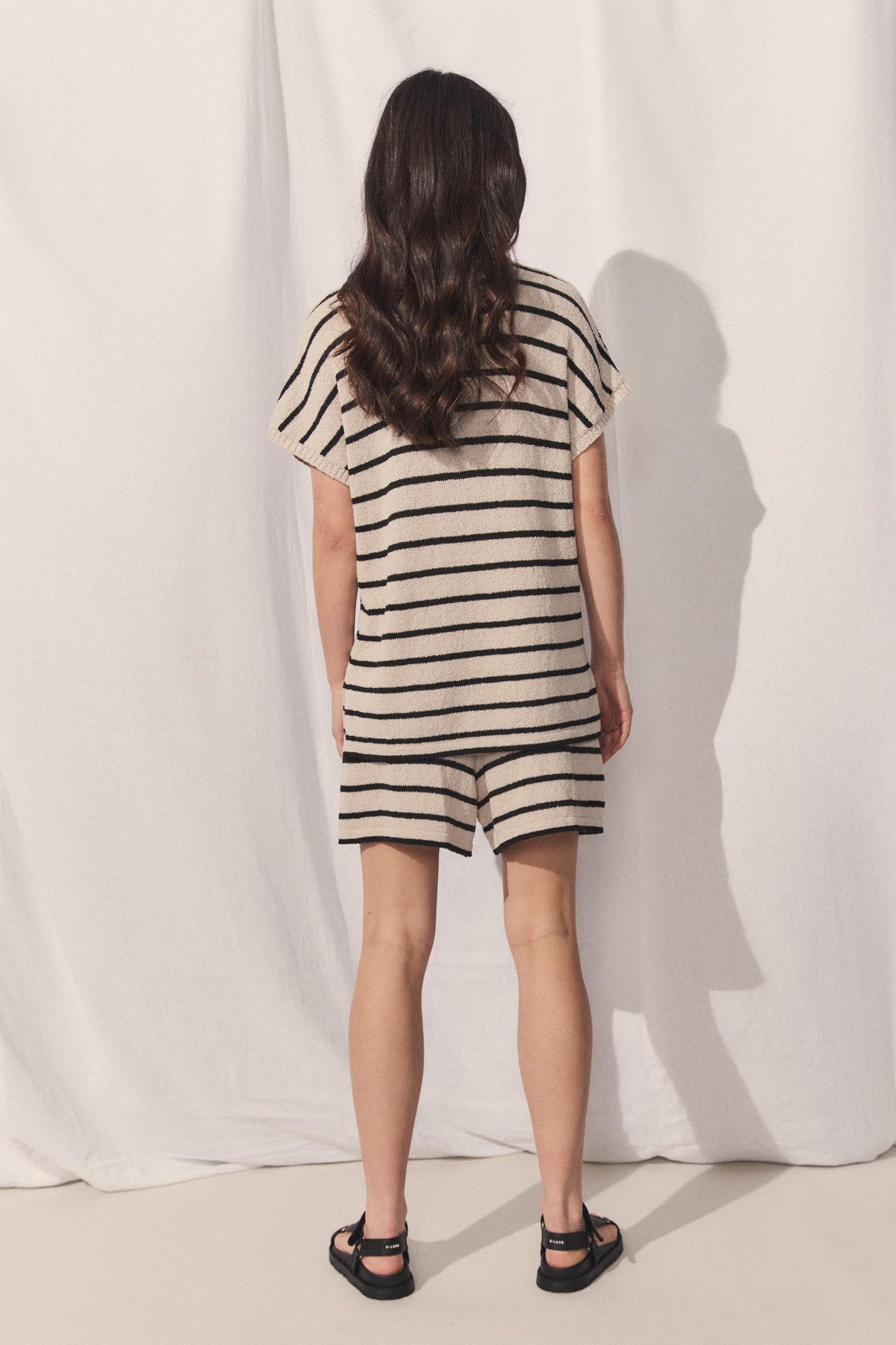 D-Luxe Stripe Knit Short