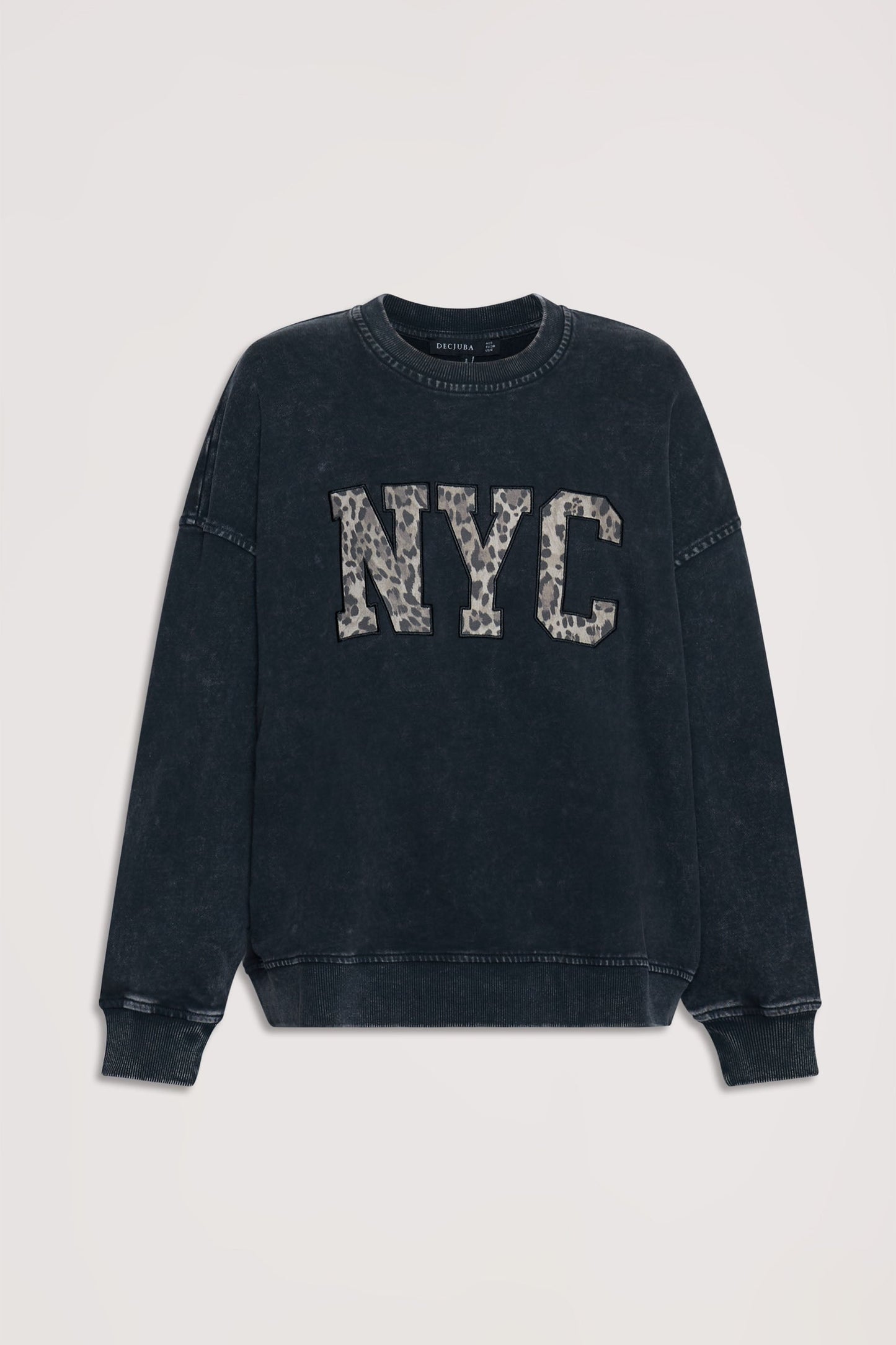 Leopard Text Sweat