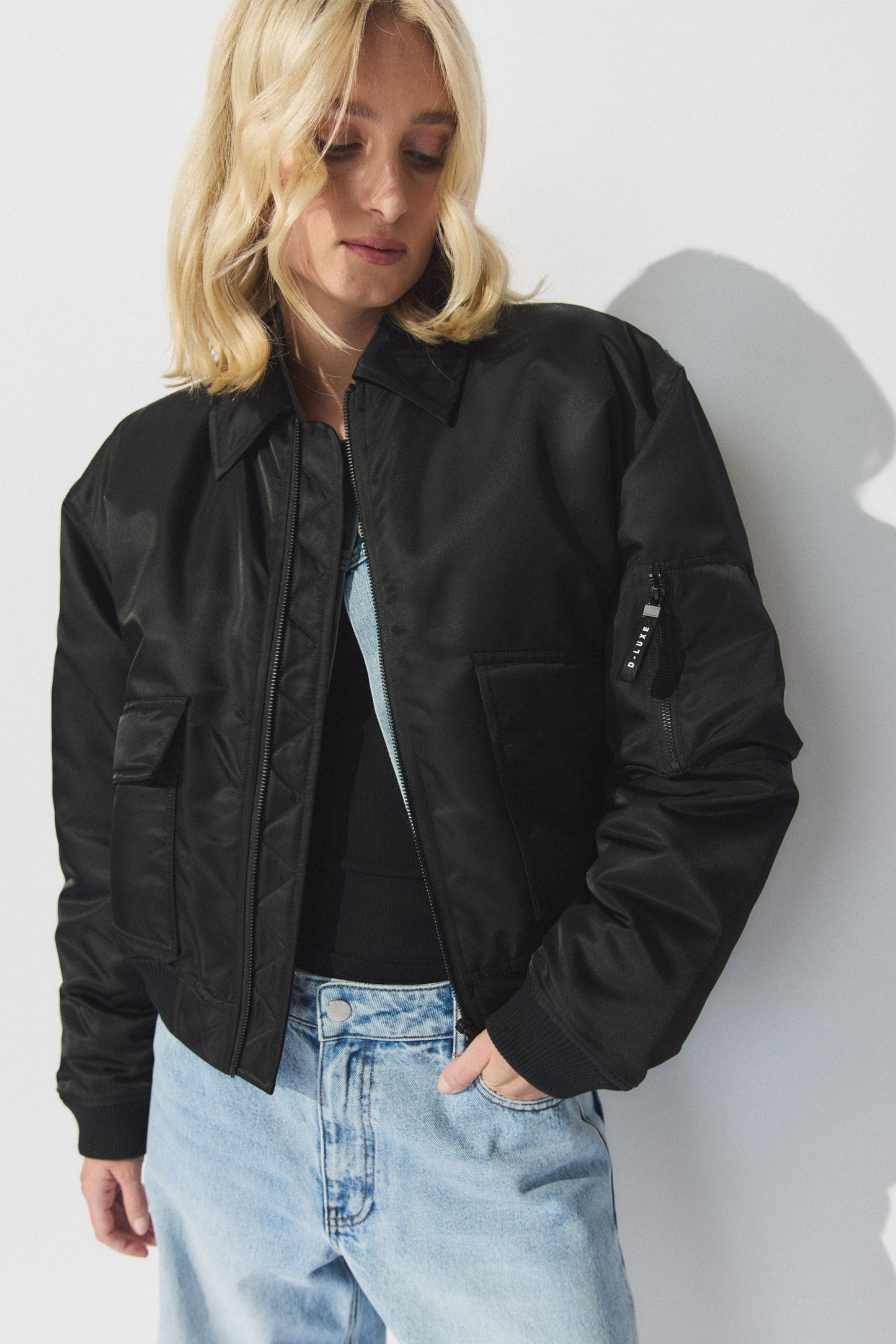 D-Luxe Padded Bomber Jacket