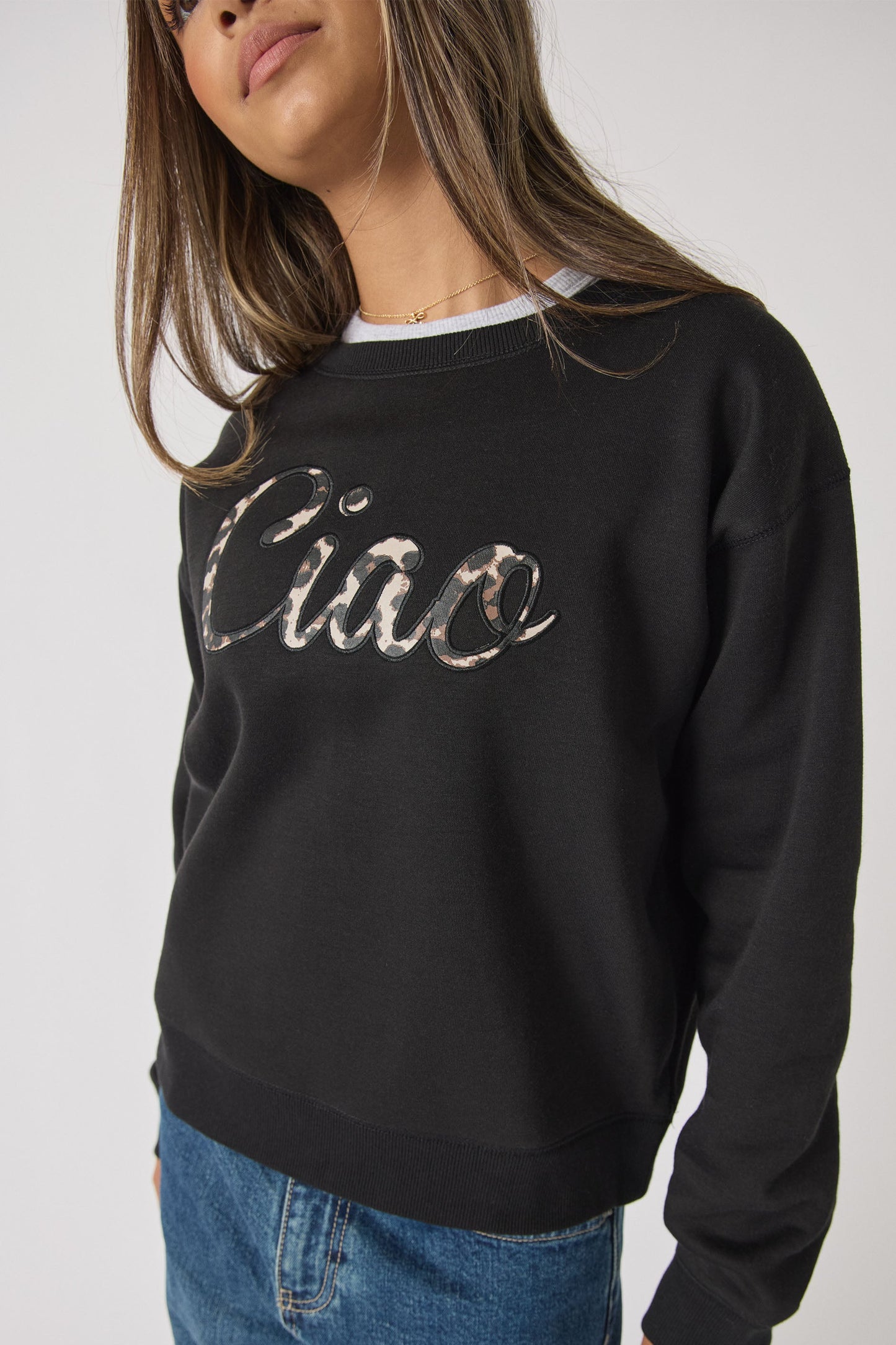 Girls Ciao Cropped Sweat