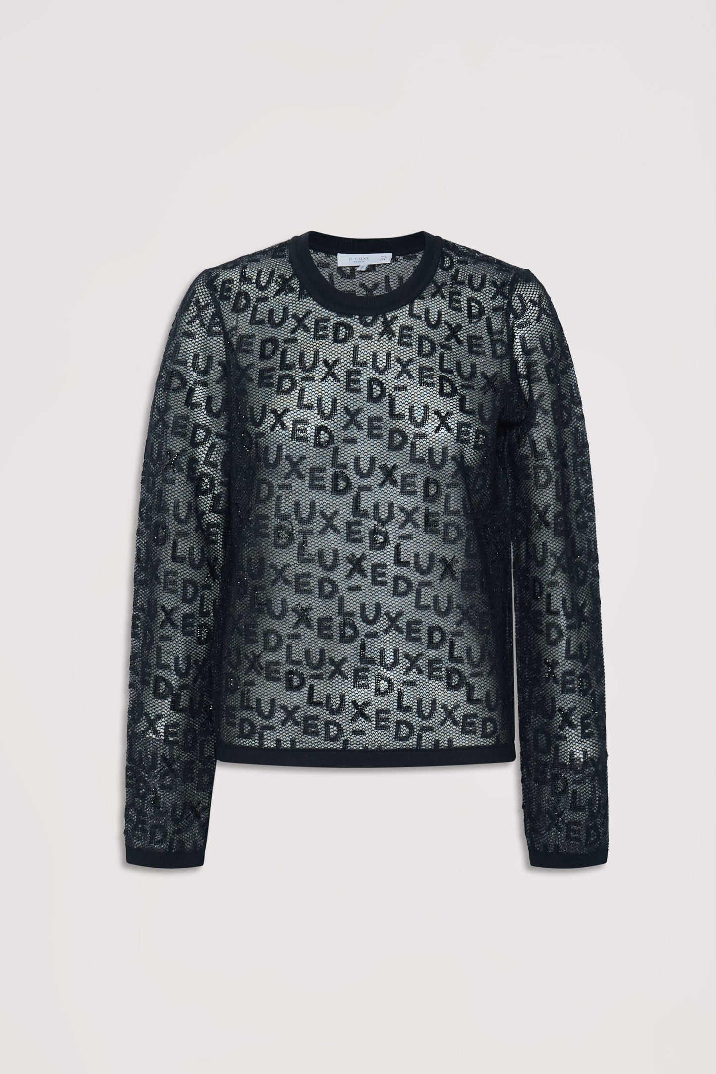 D-Luxe Rhinestone Knit Top