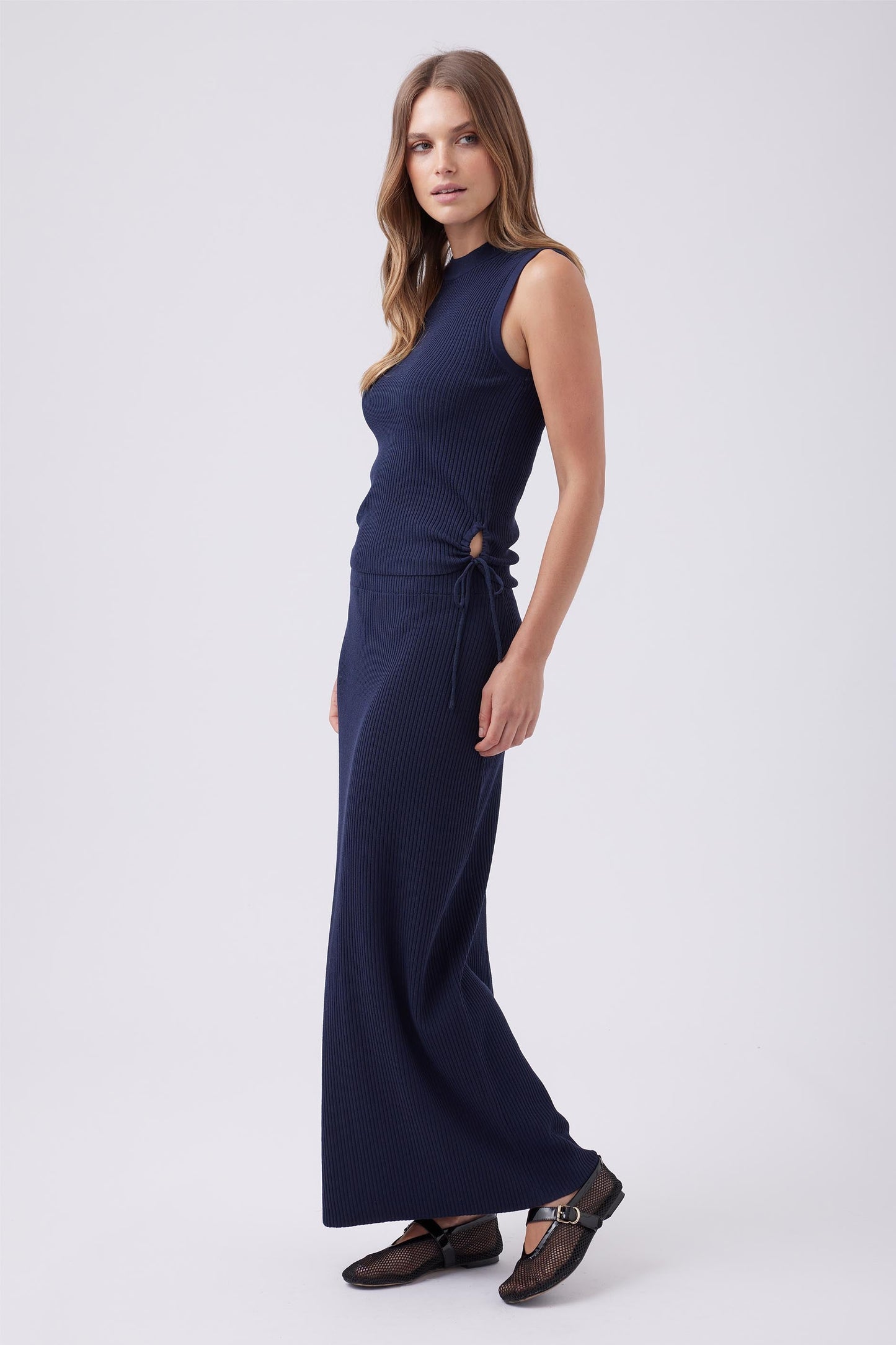 Hazel Side Tie Knit Tank