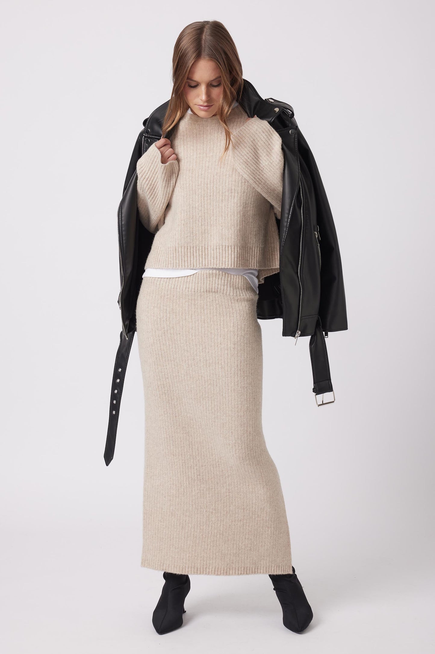 Mina Knit Midi Skirt