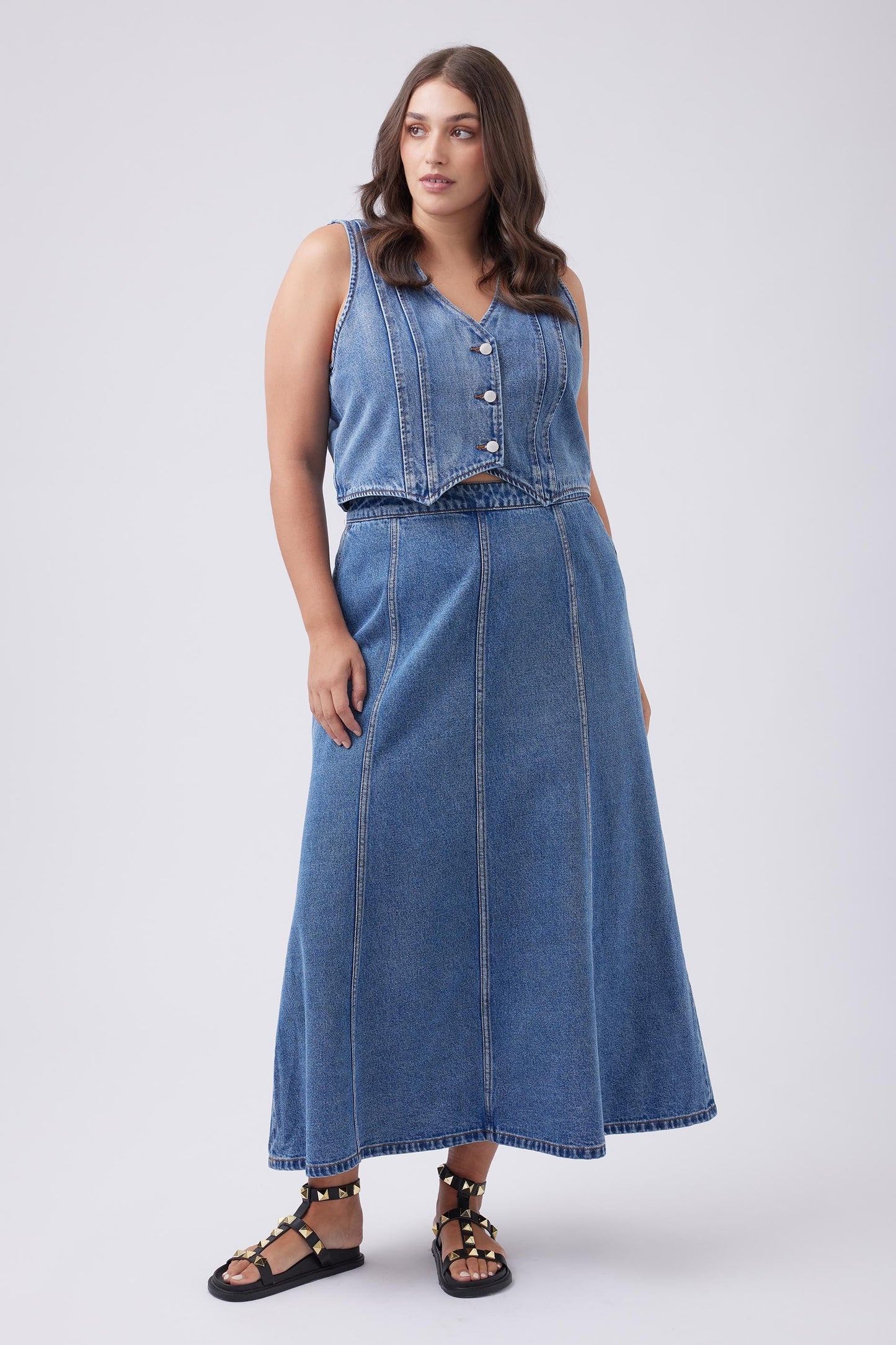 Kaia Denim Waistcoat