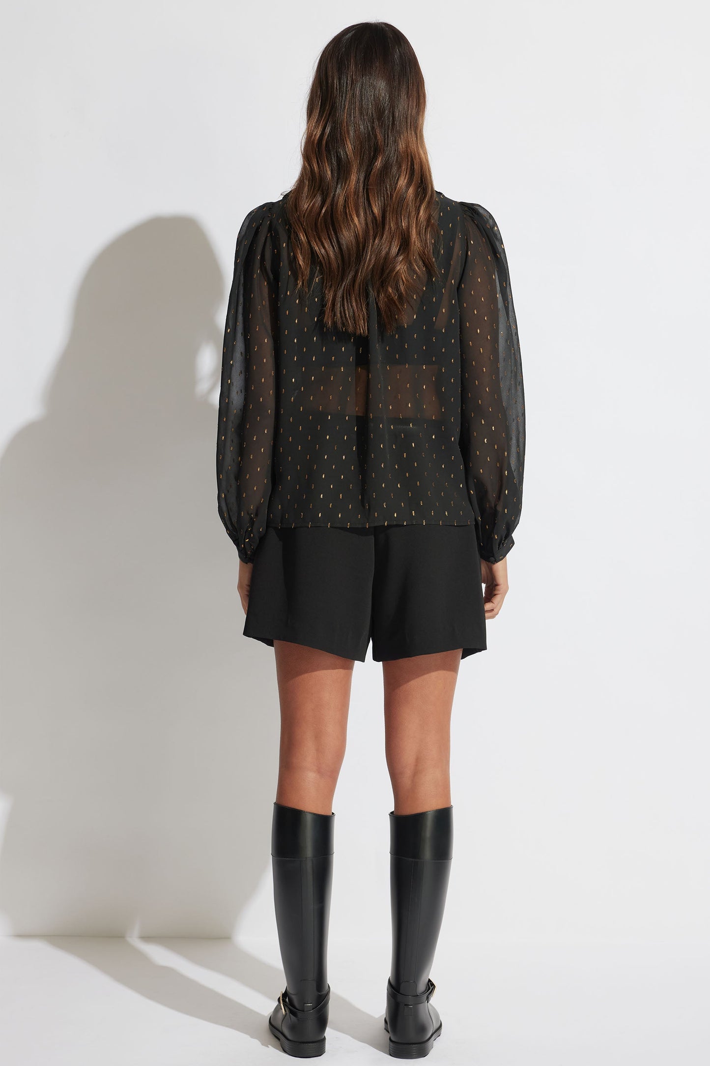 Larissa Dobby Ruffle Blouse