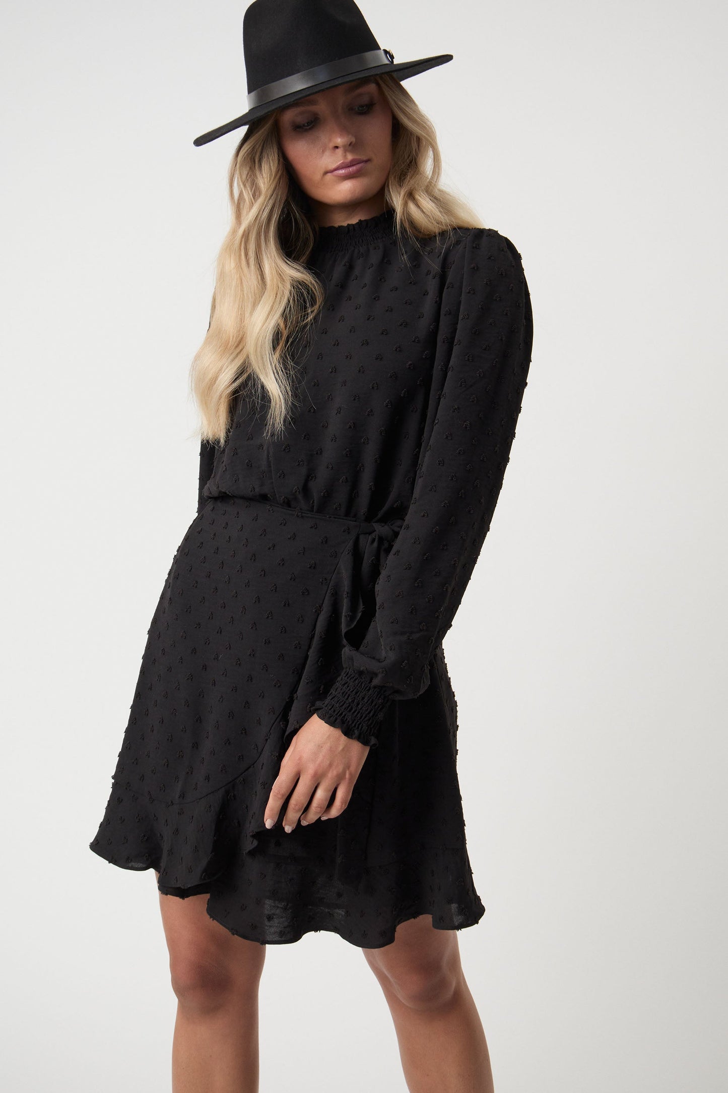 Joelle Wrap Mini Dress