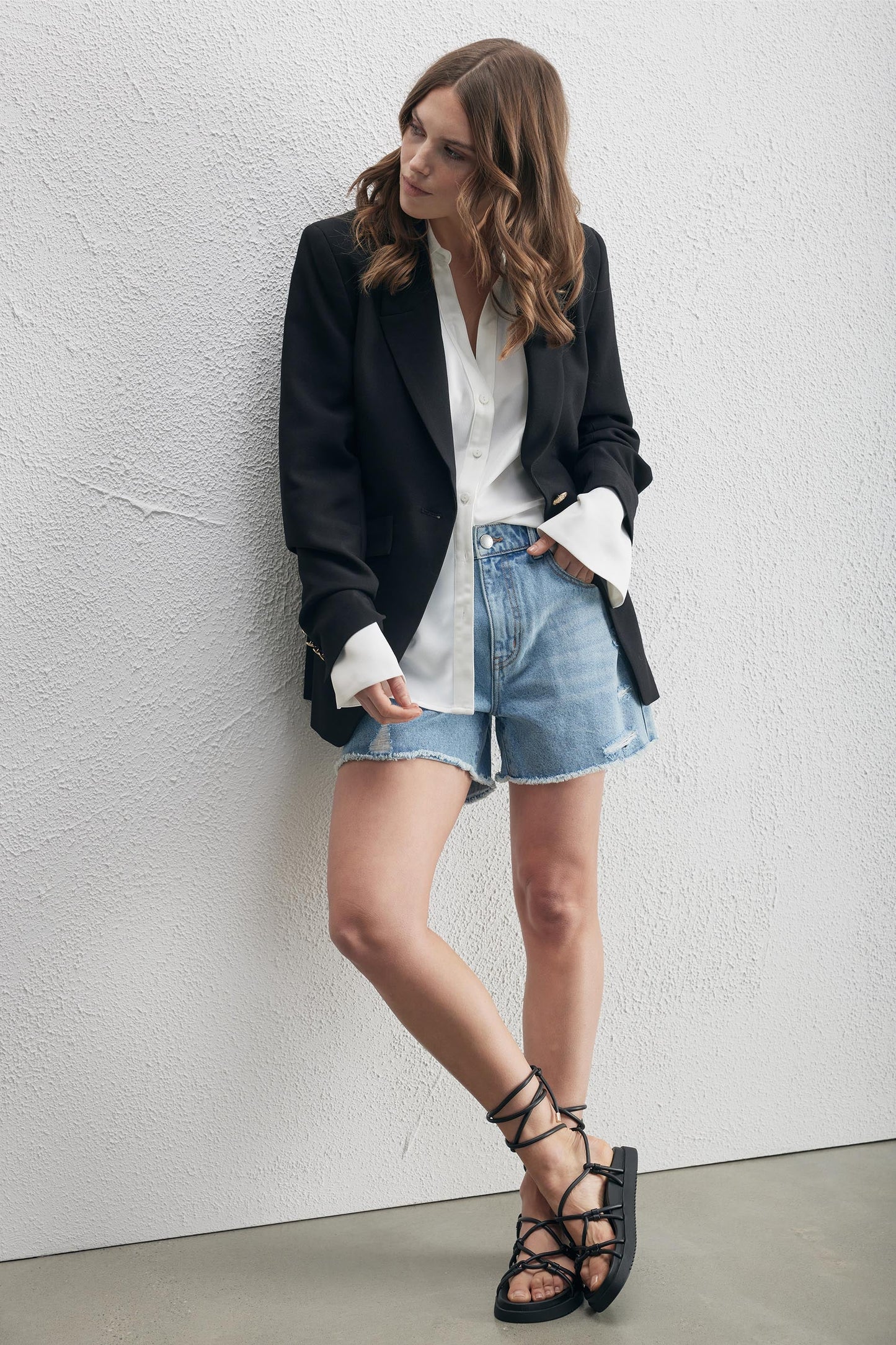 Charlie Distressed Denim Short