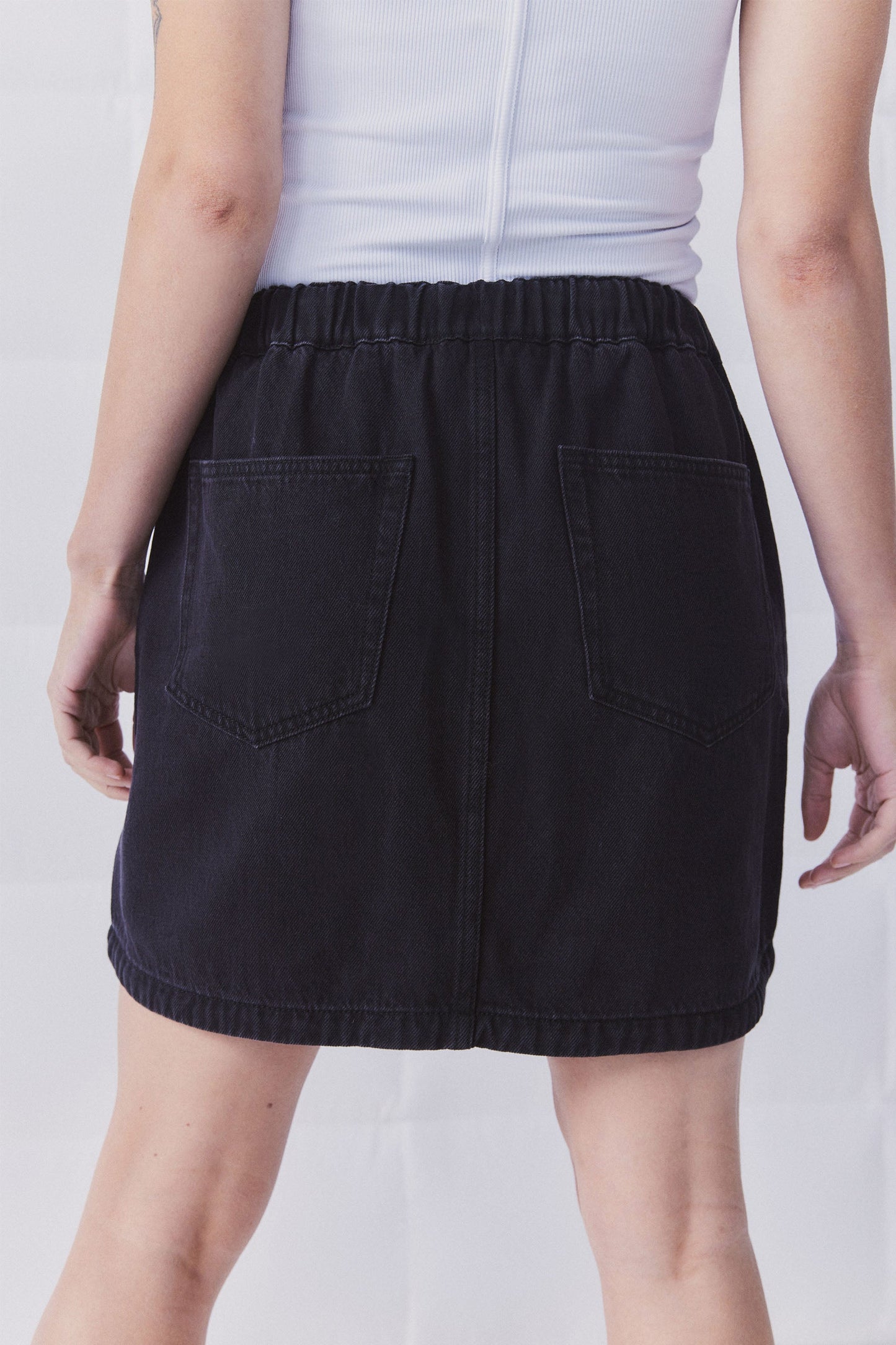 D-Luxe Denim Mini Skirt