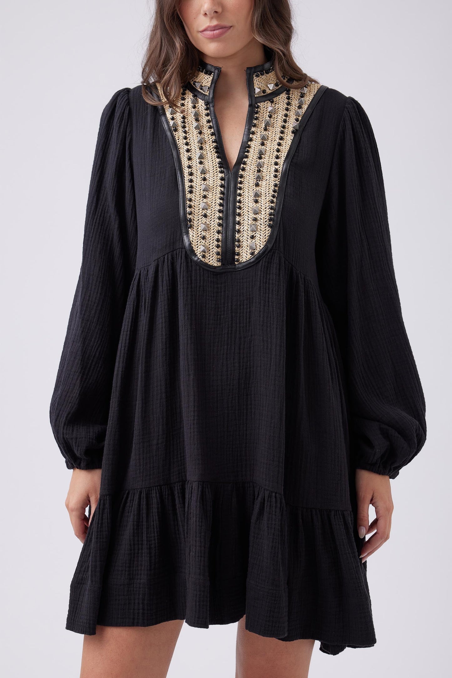 Deni Applique Mini Dress
