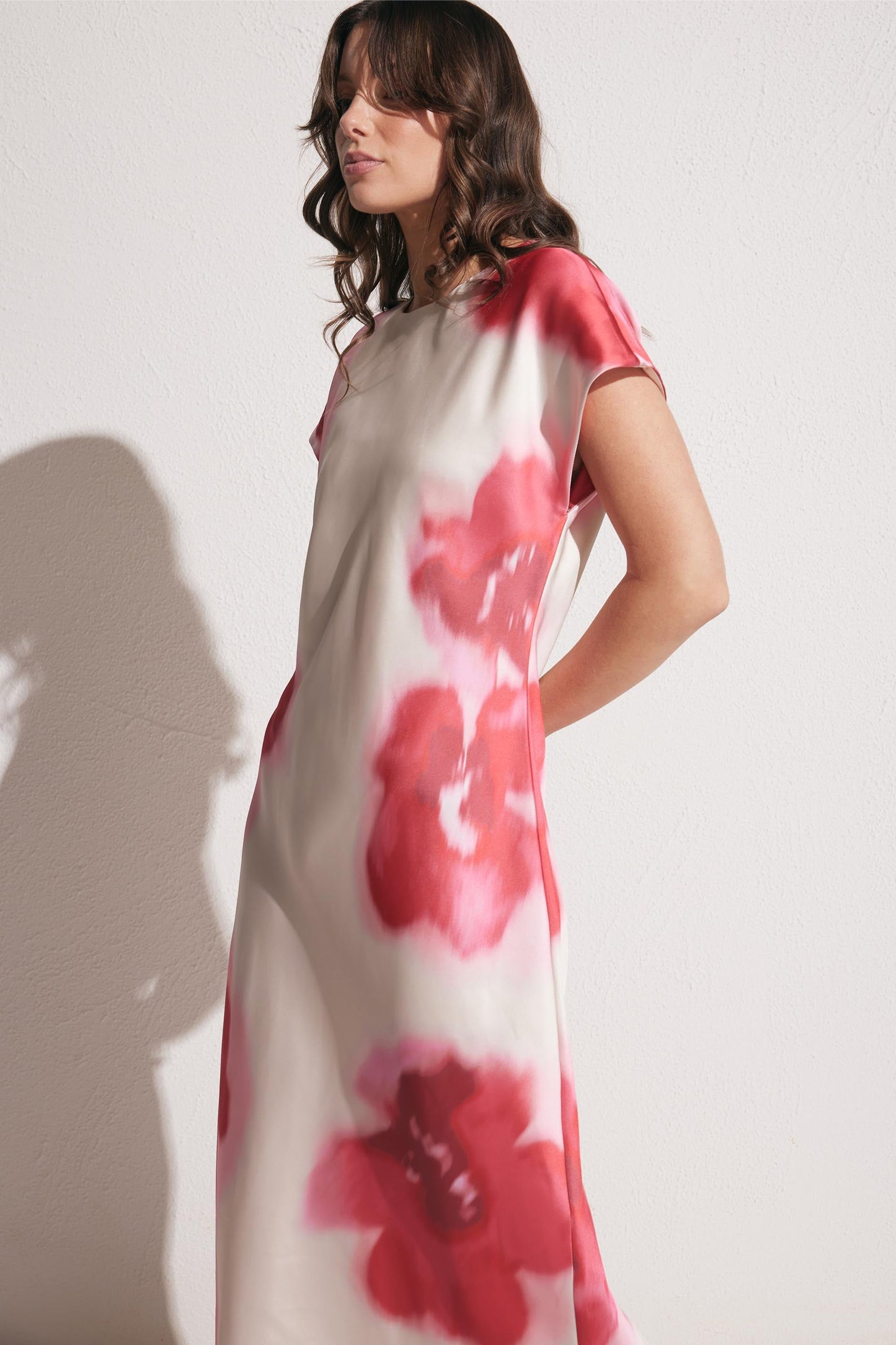 Gemma Satin Tee Dress