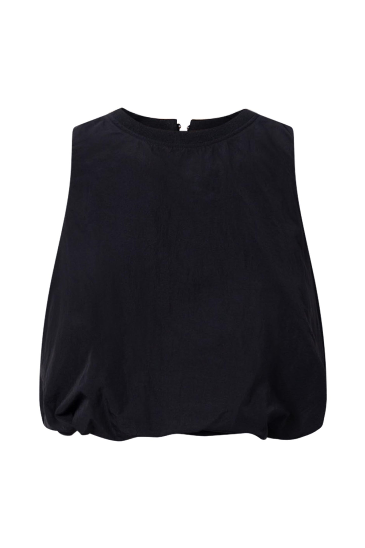 D-Luxe Cropped Bubble Hem Tank