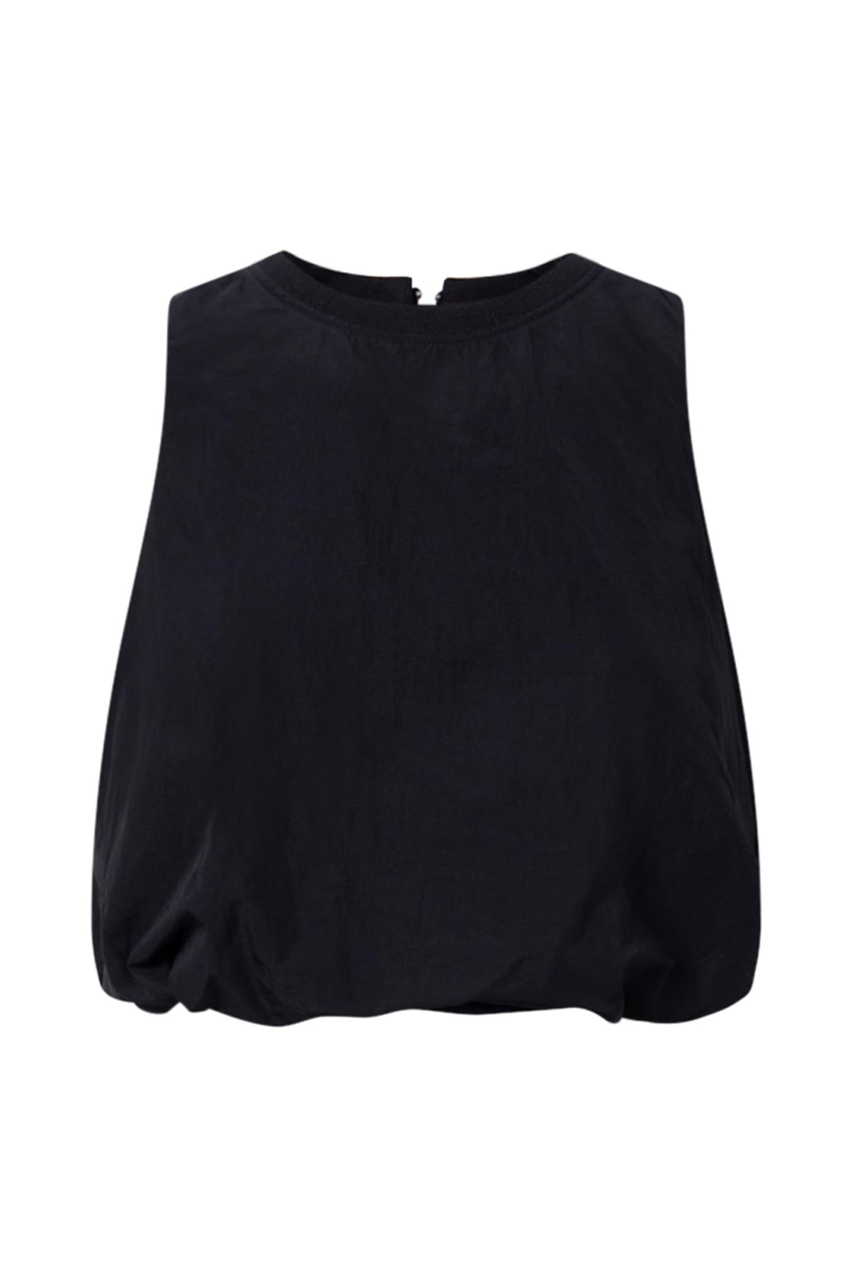 D-Luxe Cropped Bubble Hem Tank