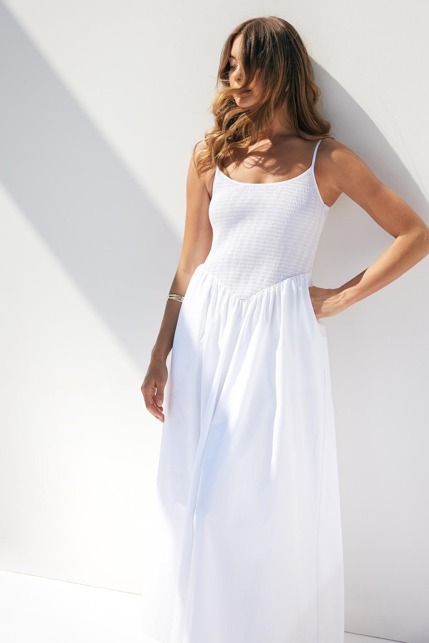 Pippa Shirred Maxi Dress