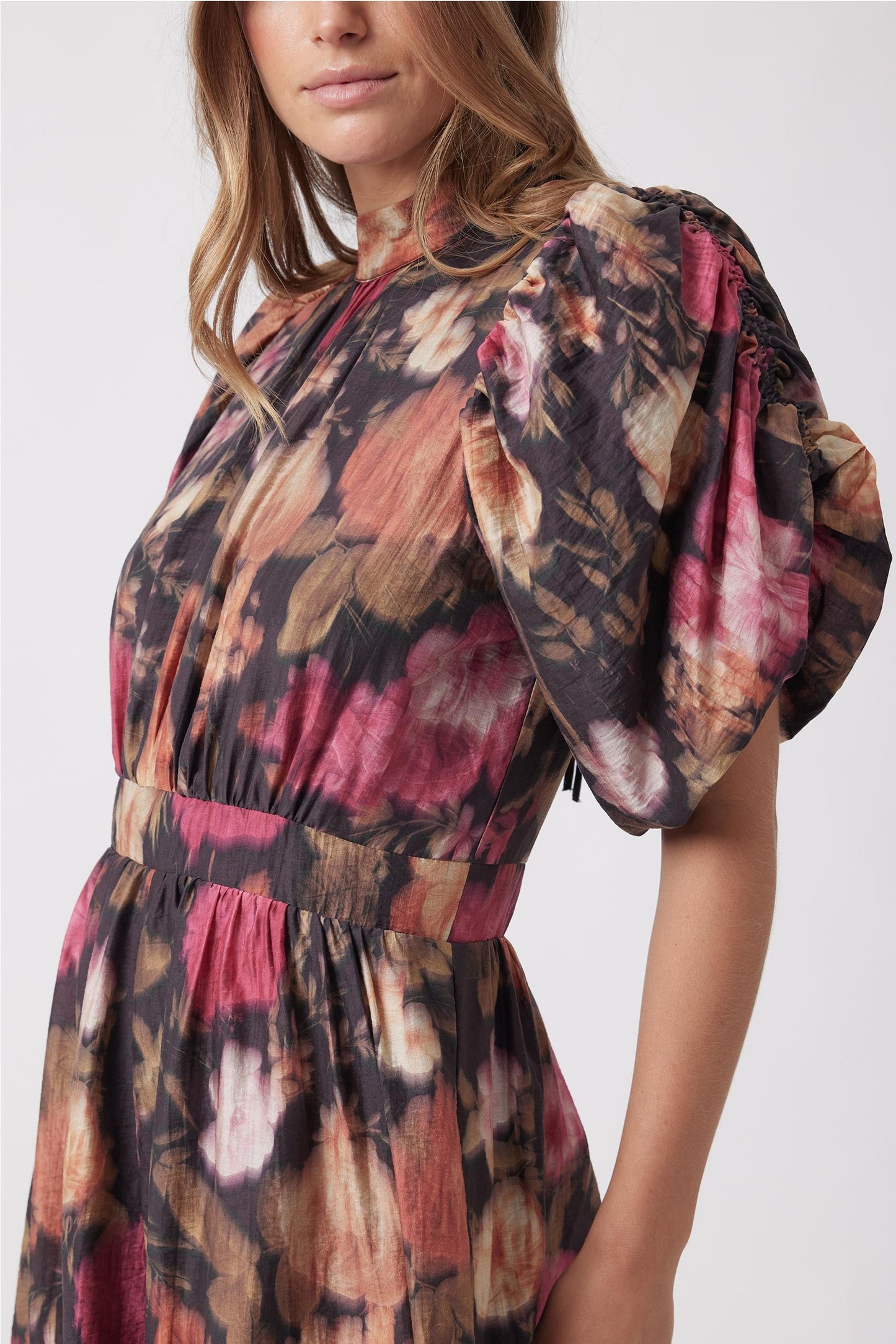 Kim Drawstring Midi Dress