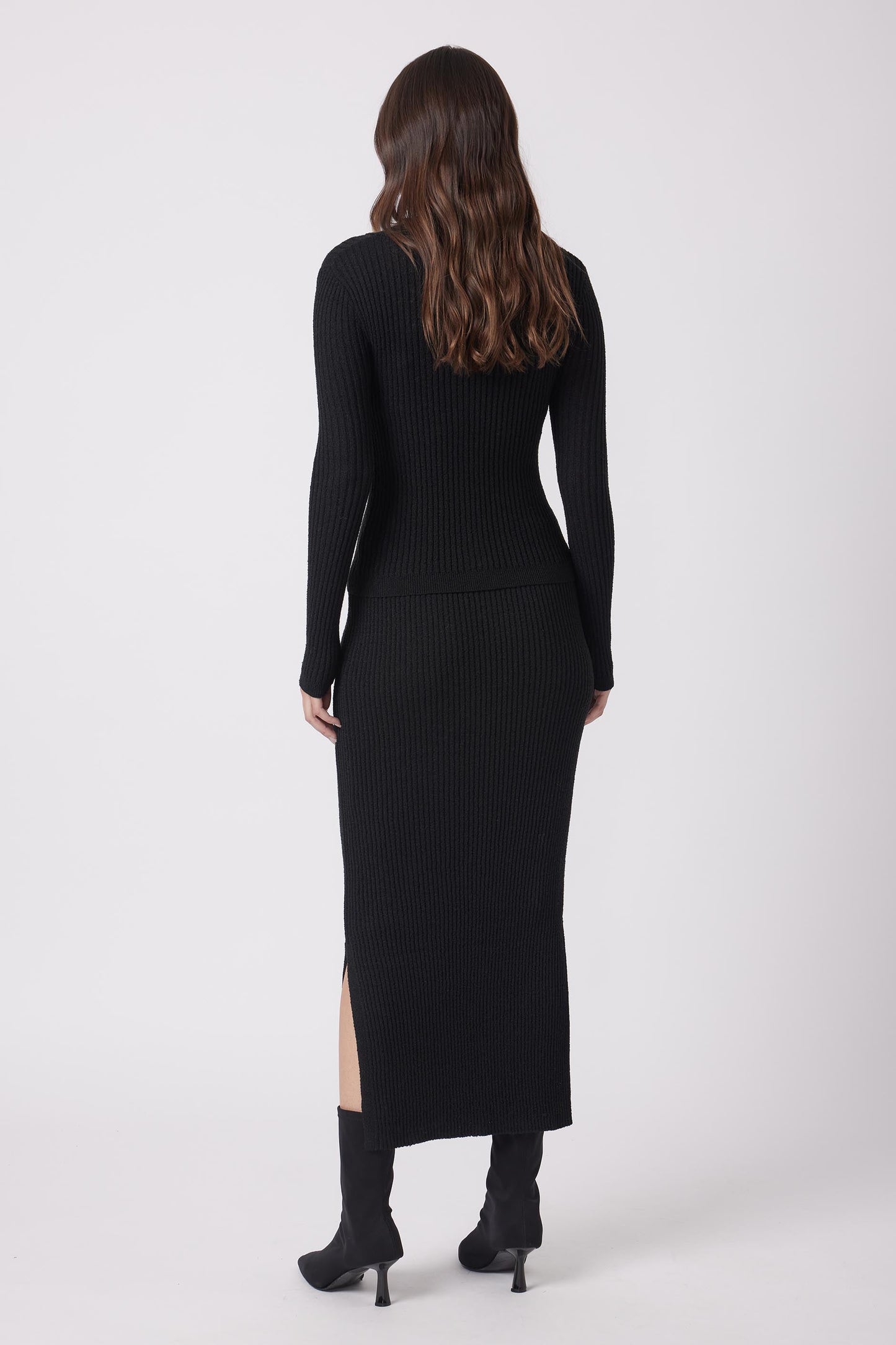 Lacey Textured Knit Skirt