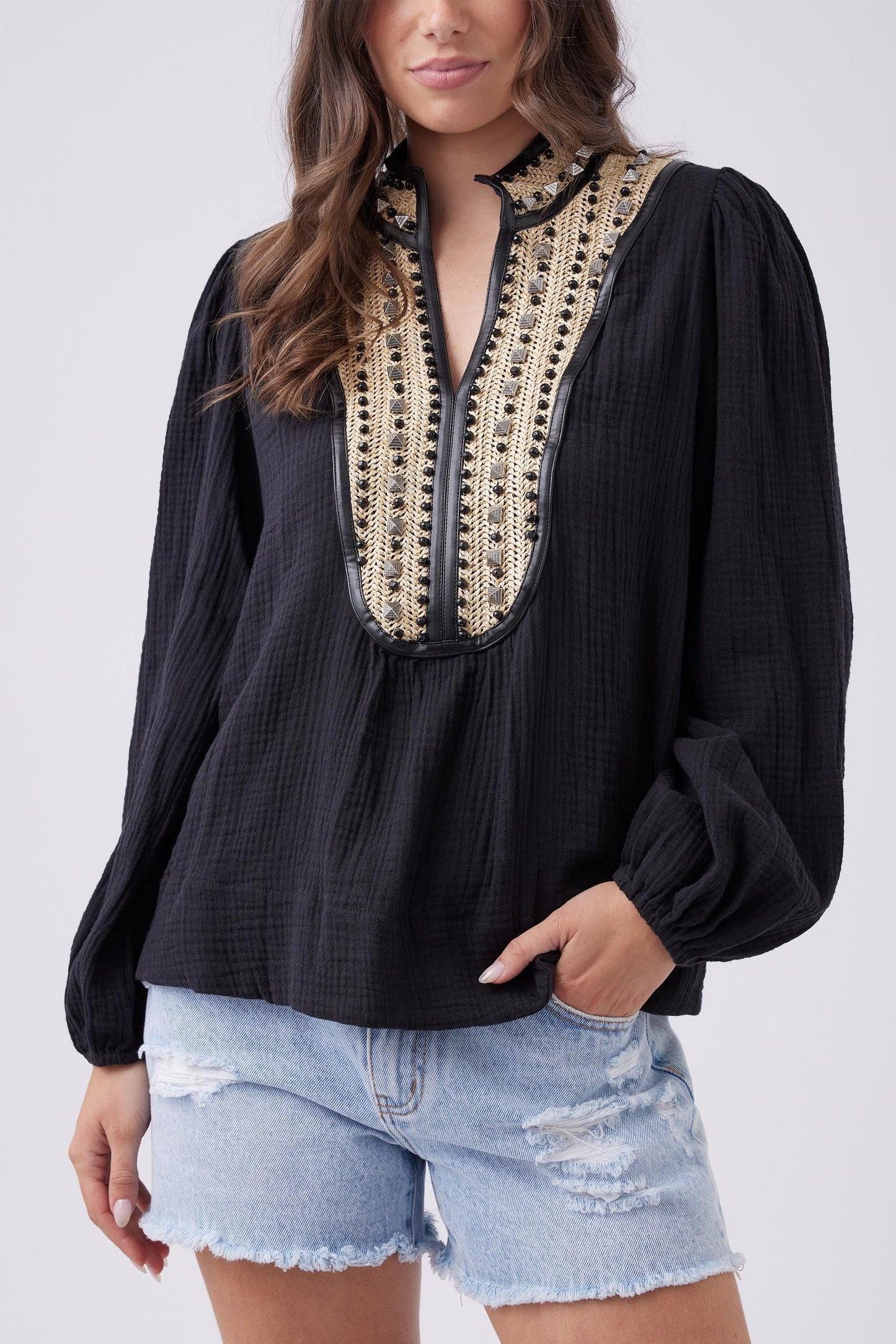 Deni Applique Top