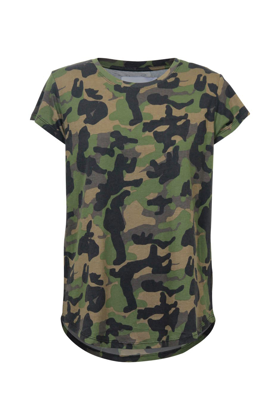 D-Luxe Crew Petal Hem Tee