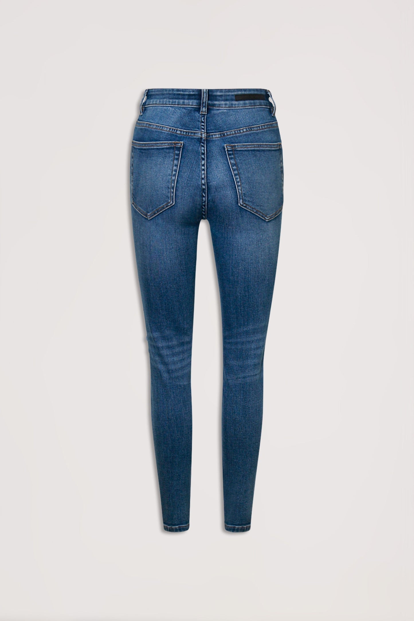 Evie Distressed High Rise Jean