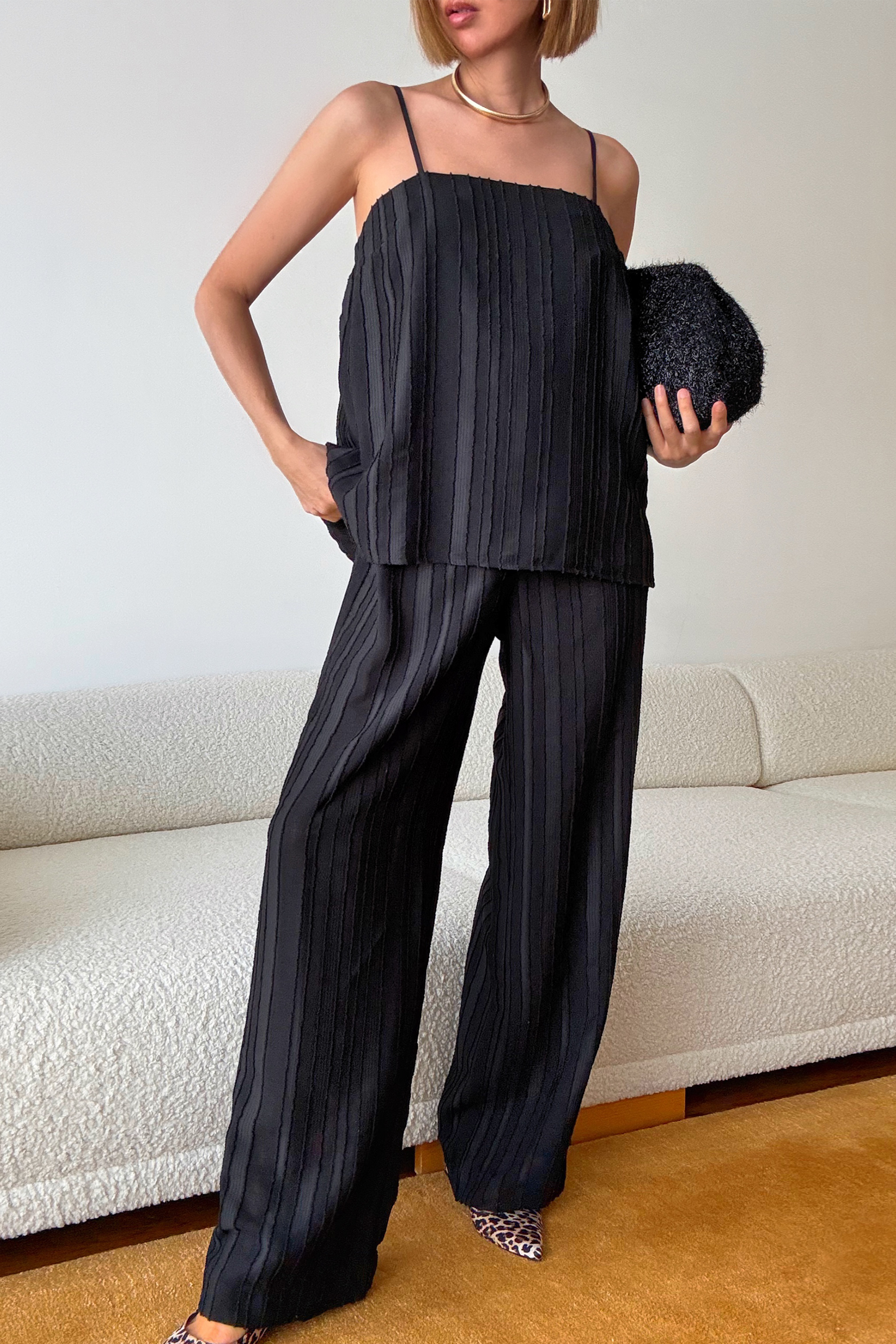 Dylan Textured Jumpsuit