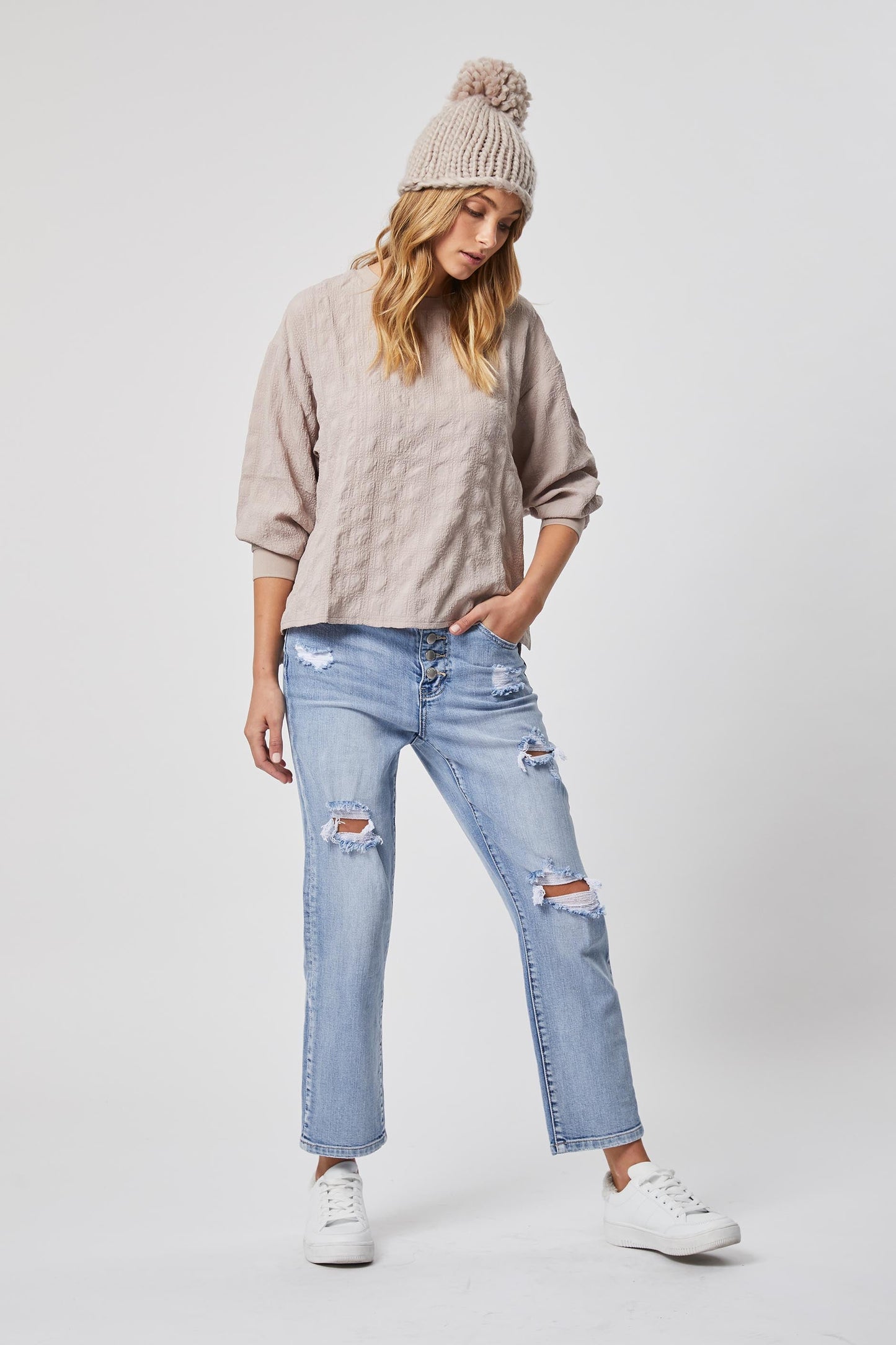 Molly Textured Top