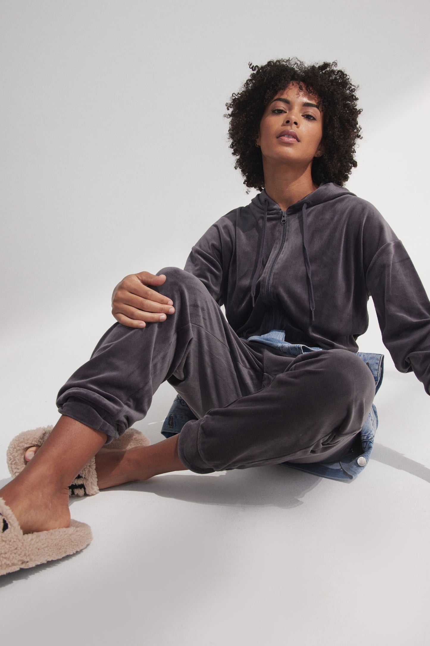 D-Luxe Velour Jumpsuit