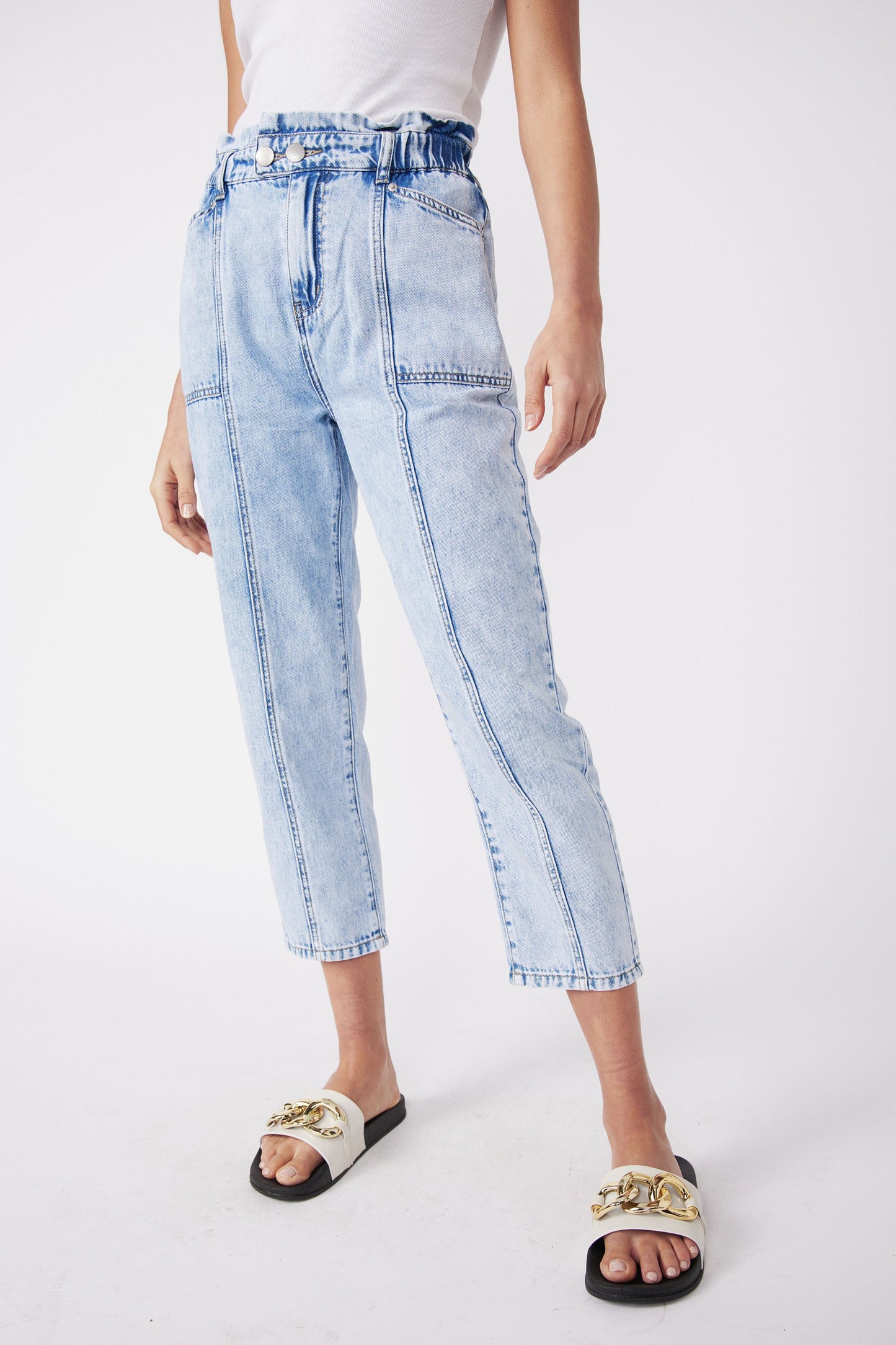 Jayda Panelled Jean
