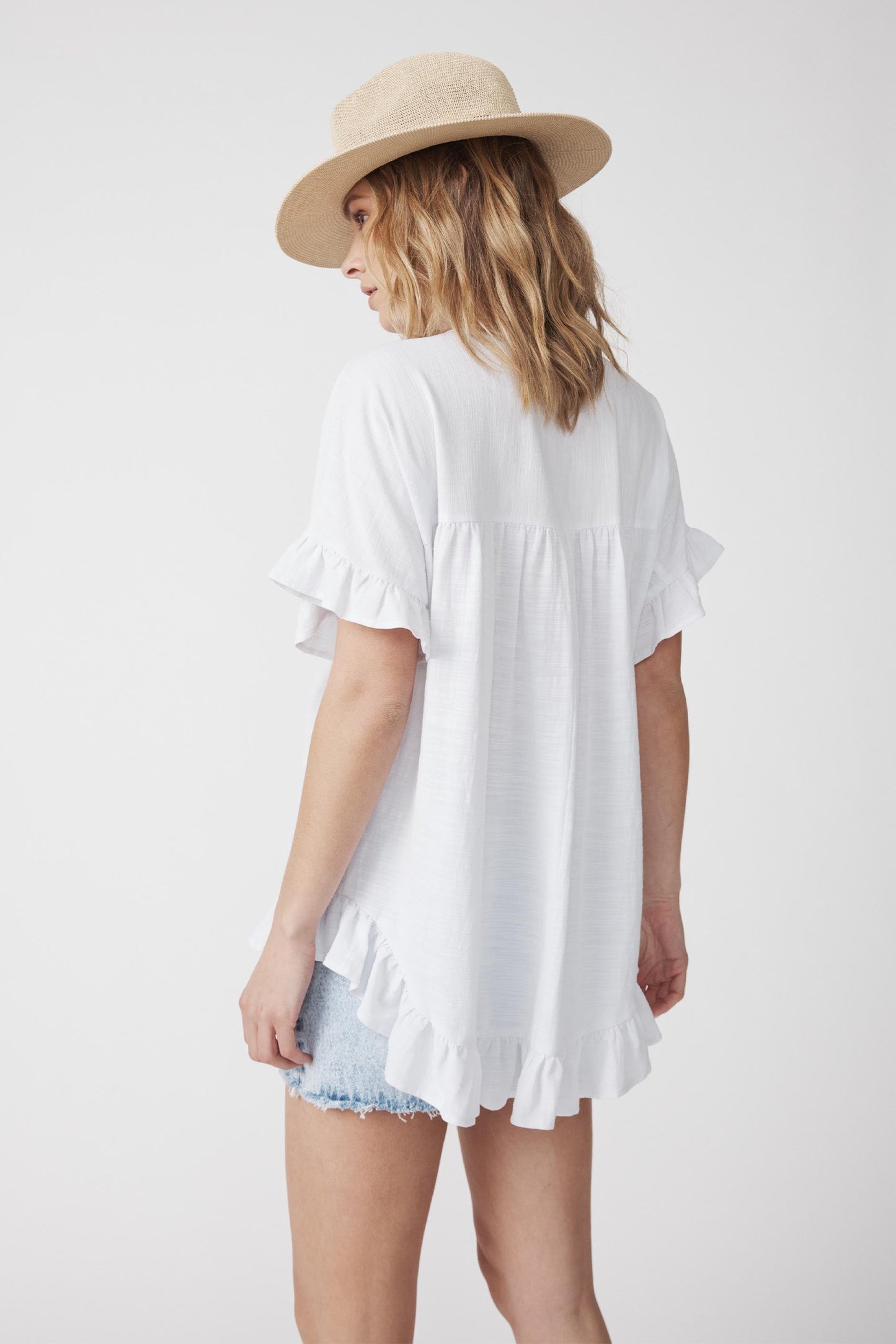 Stevie Ruffle Top