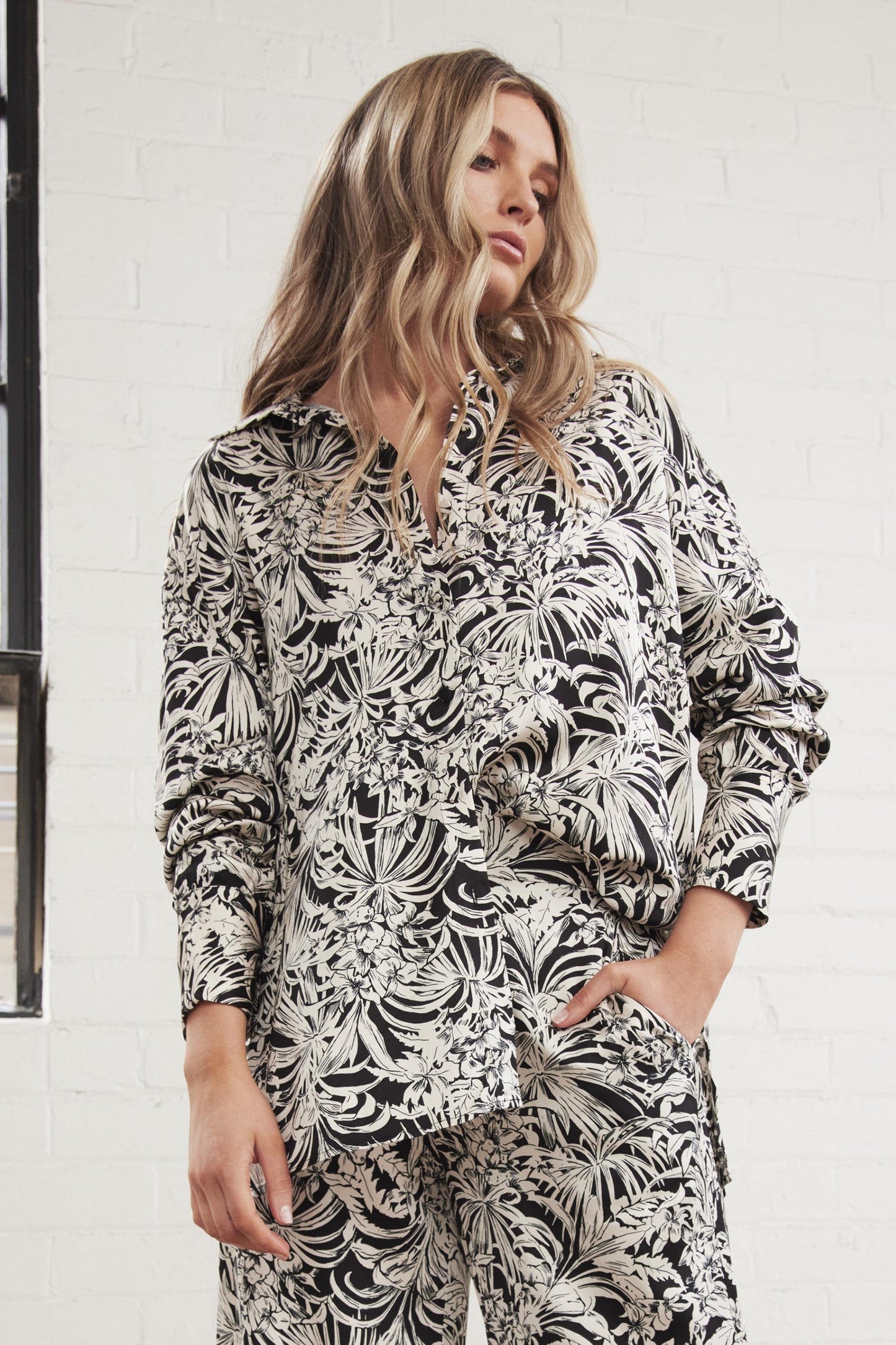 Demi Oversized Printed Shirt