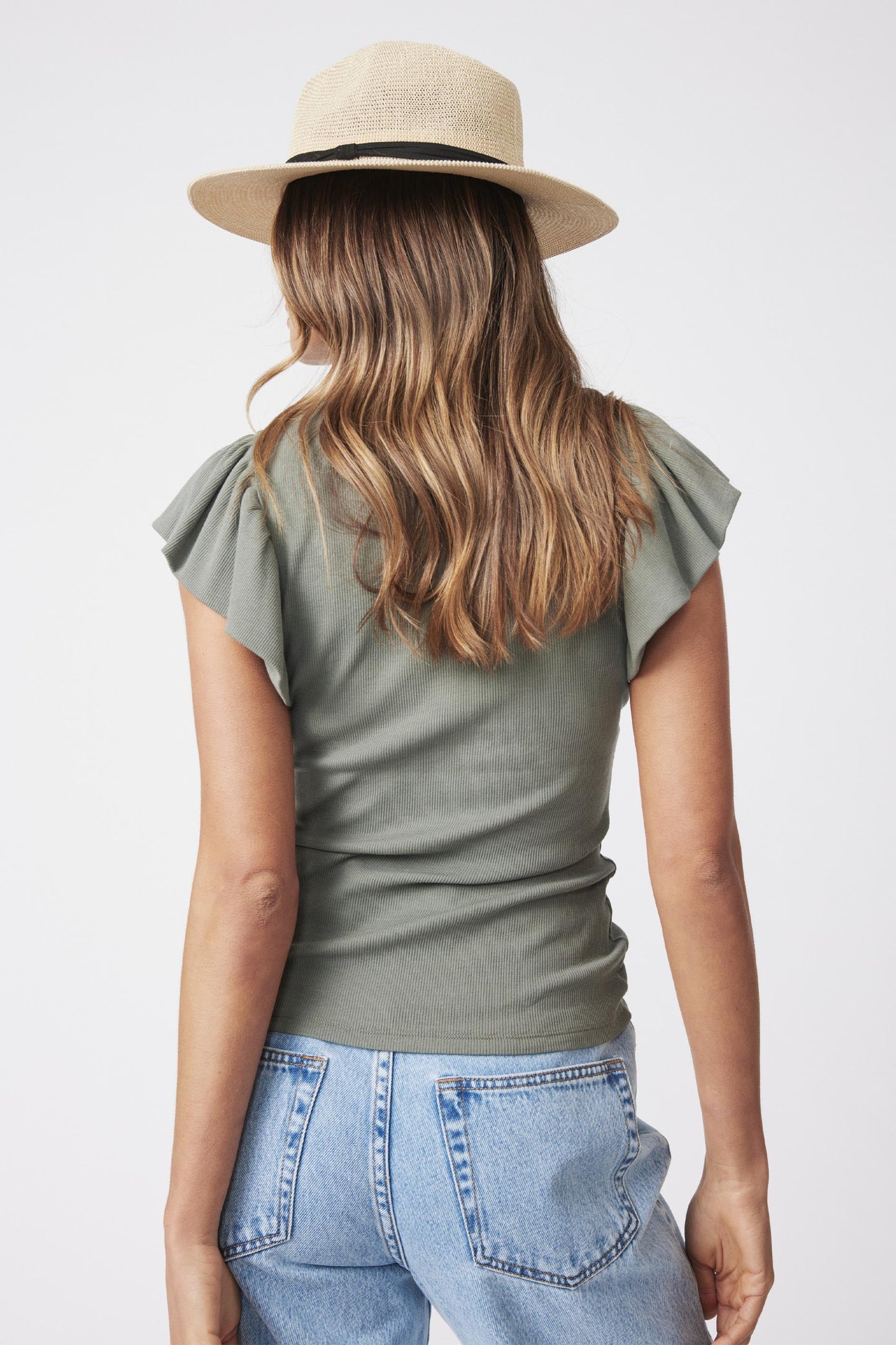 Sandra Ruffle Tee