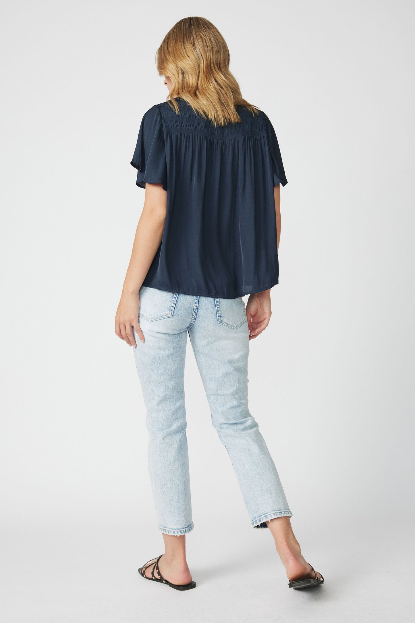 Emilia Flutter Sleeve Top