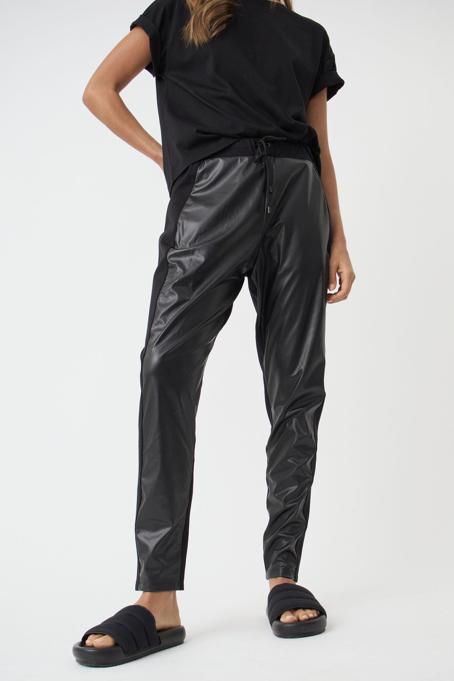 Maeve PU Jogger