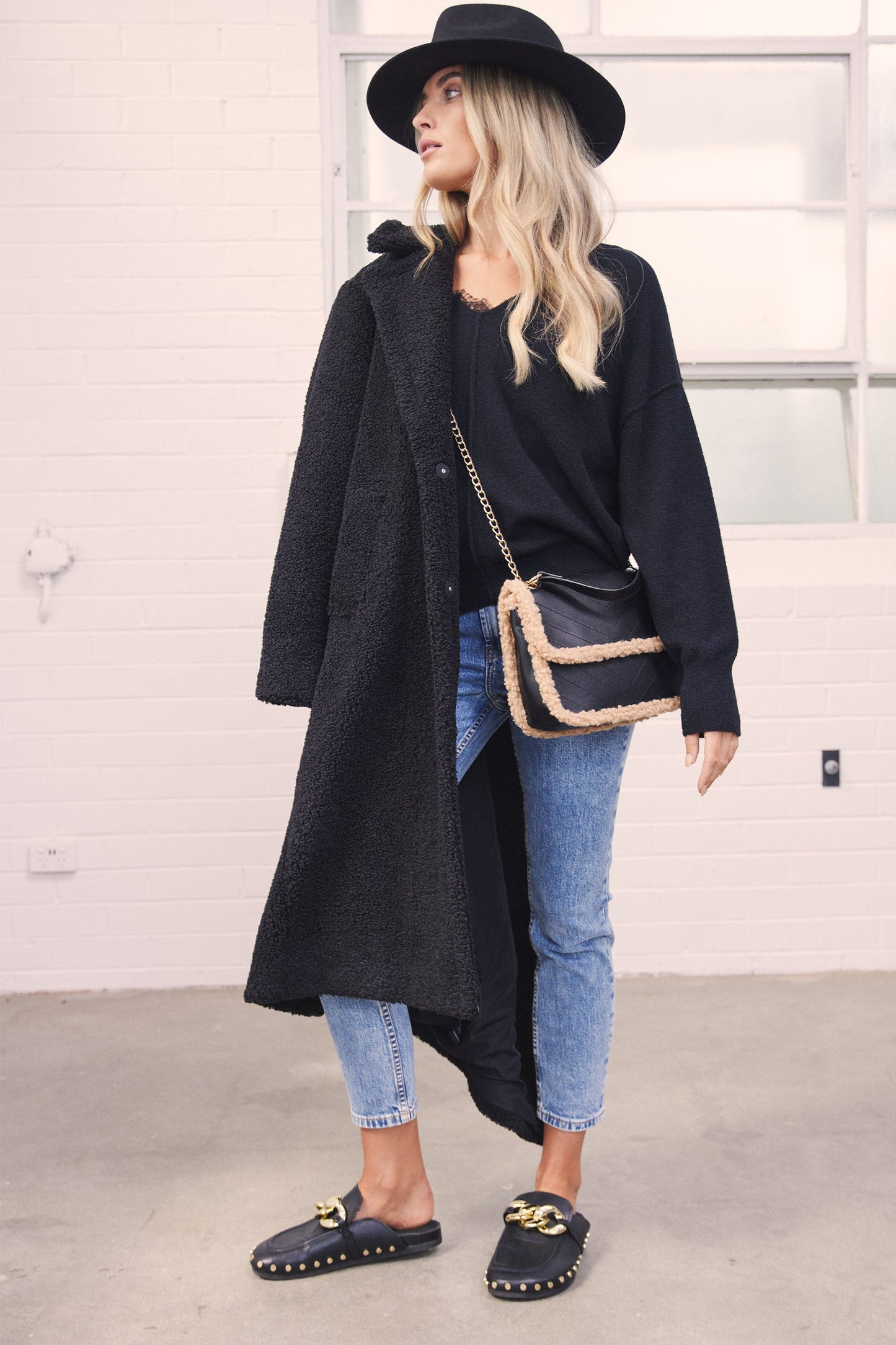 London Sherpa Crossbody Bag