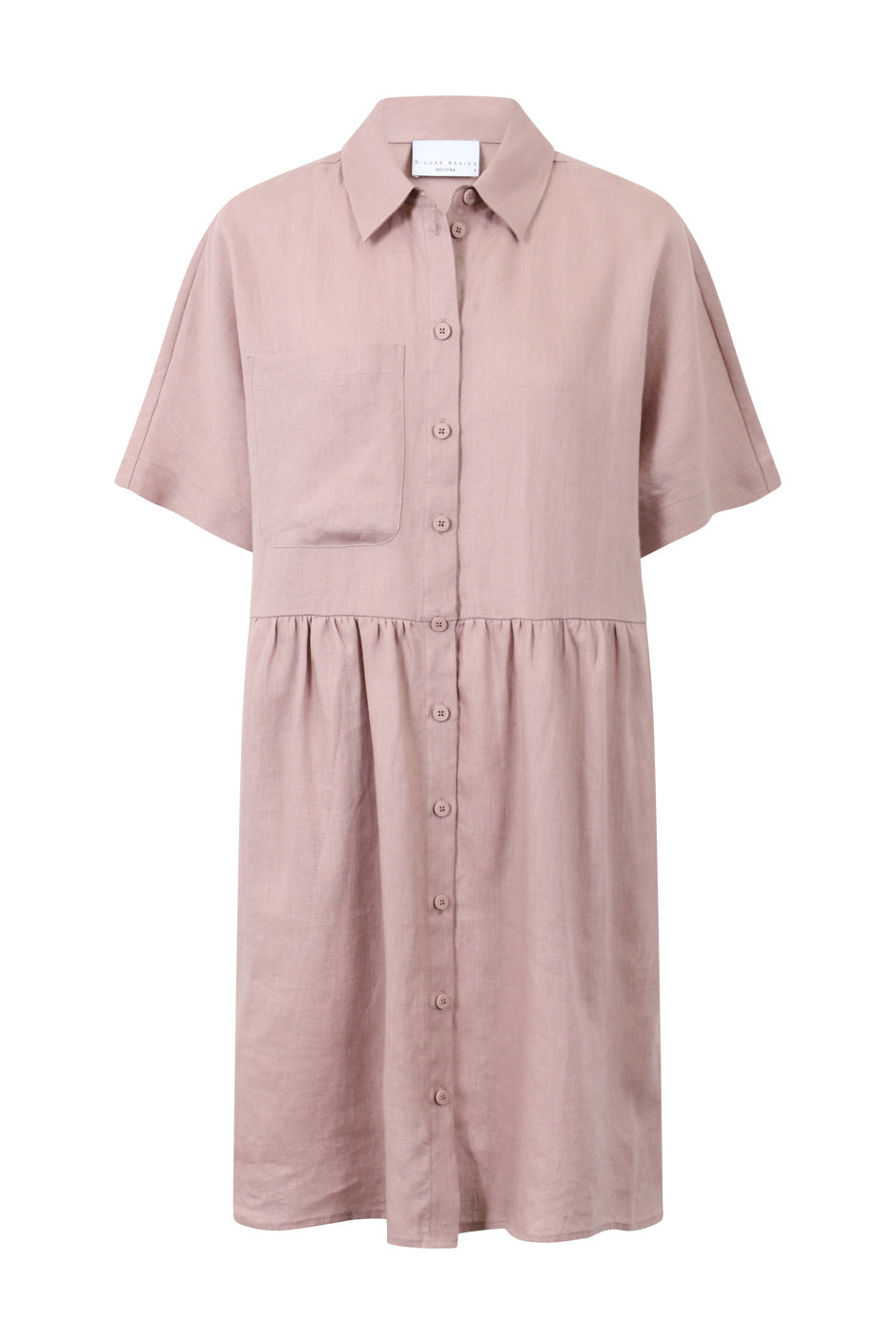 D-Luxe Linen Boxy Shirt Dress