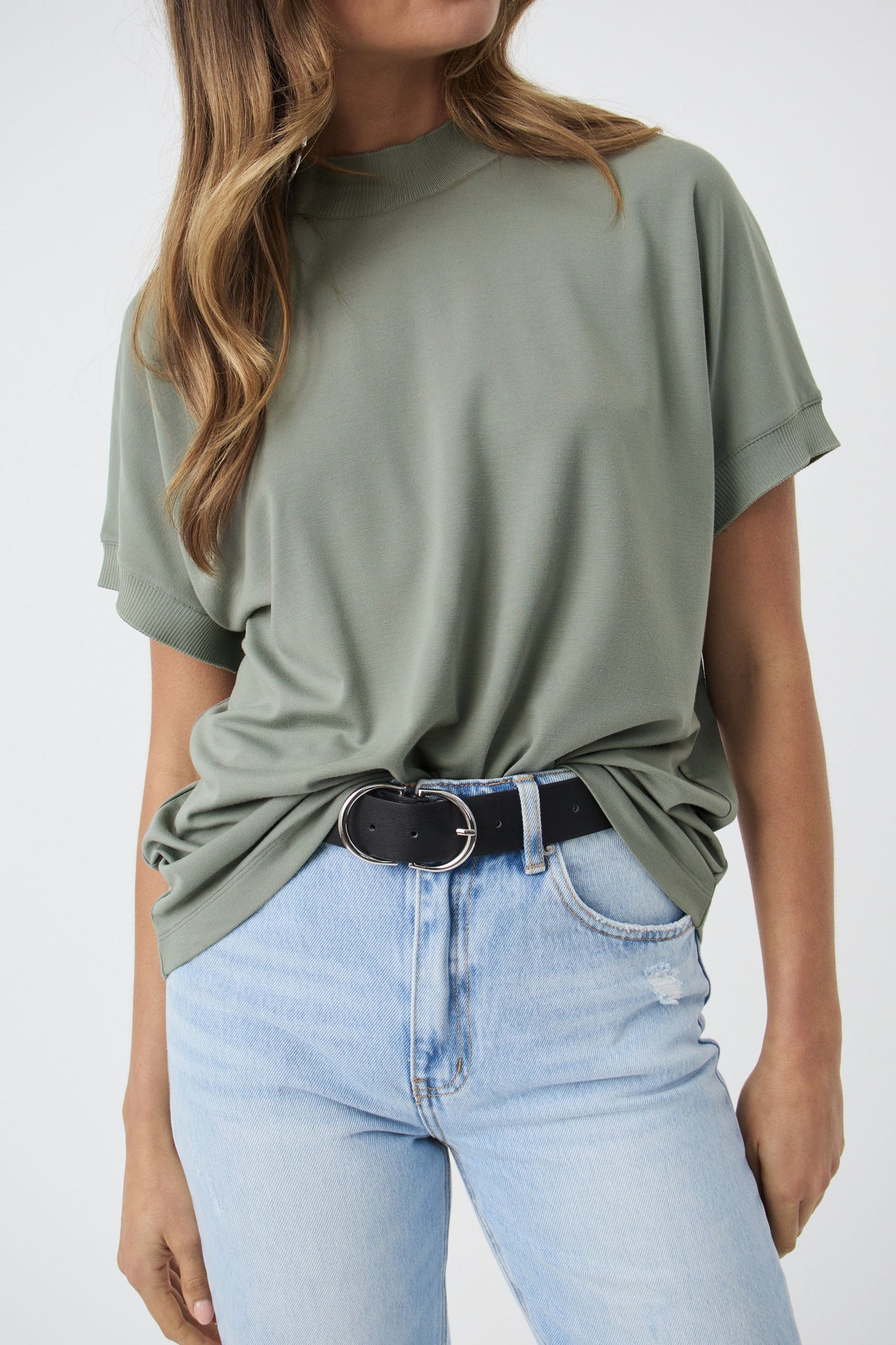 Max Rib Trim Detail Top