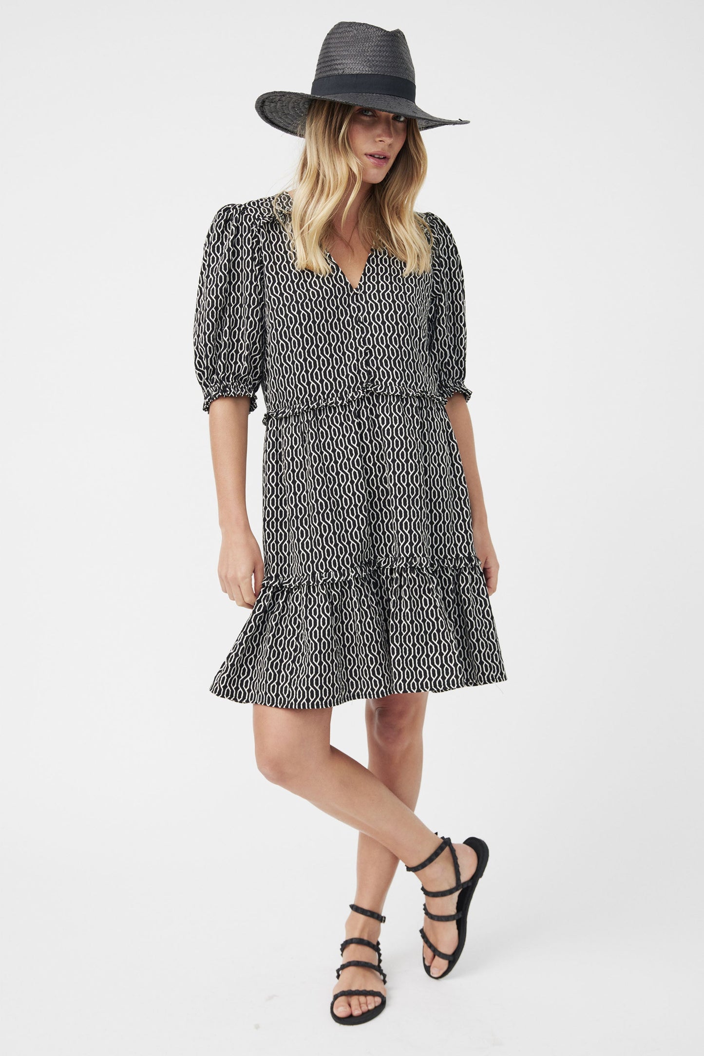 Carla Puff Sleeve Mini Dress