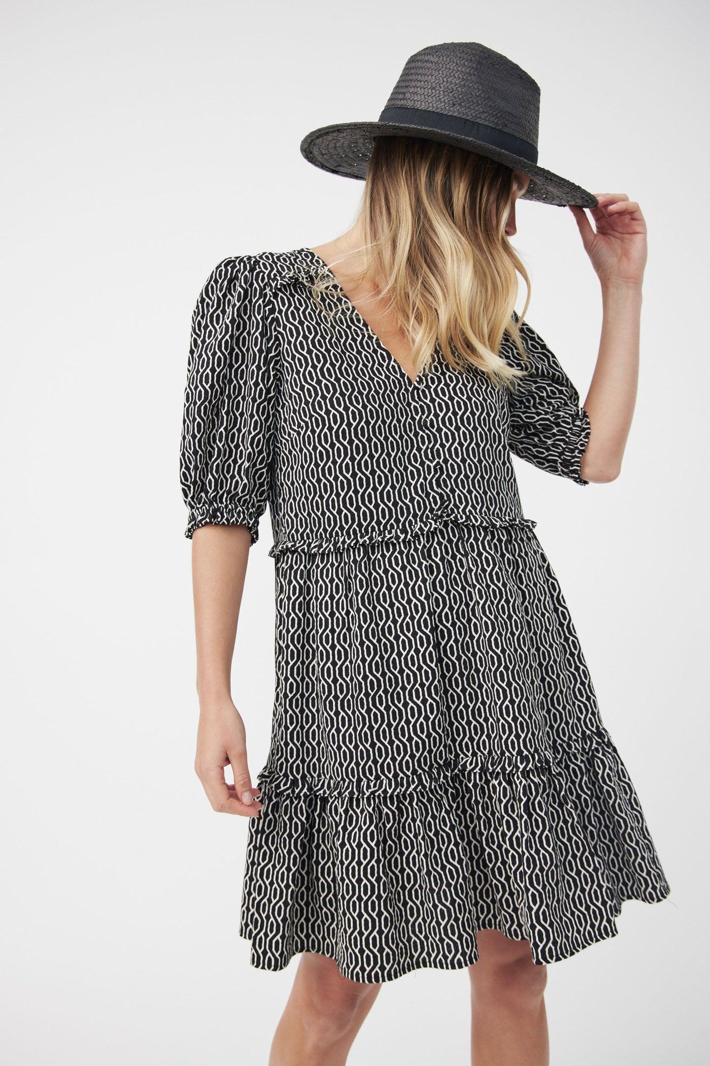 Carla Puff Sleeve Mini Dress