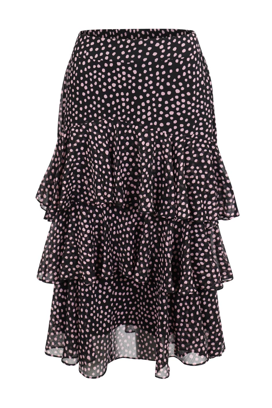 Indie Ruffle Midi Skirt