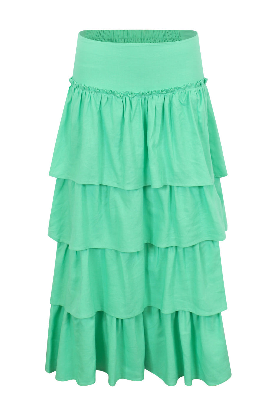 Monique Linen Blend Midi Skirt