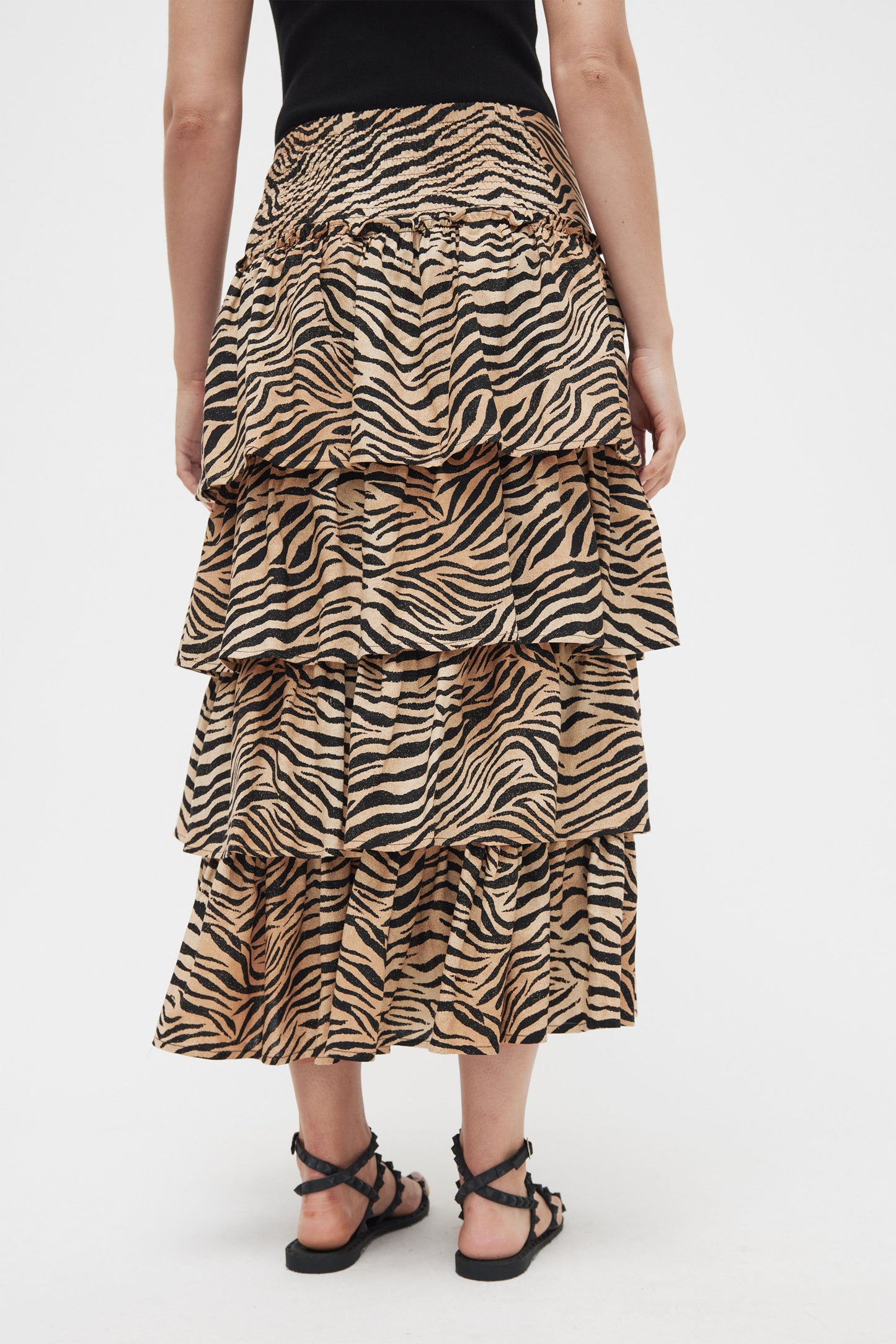 Monique Linen Blend Midi Skirt