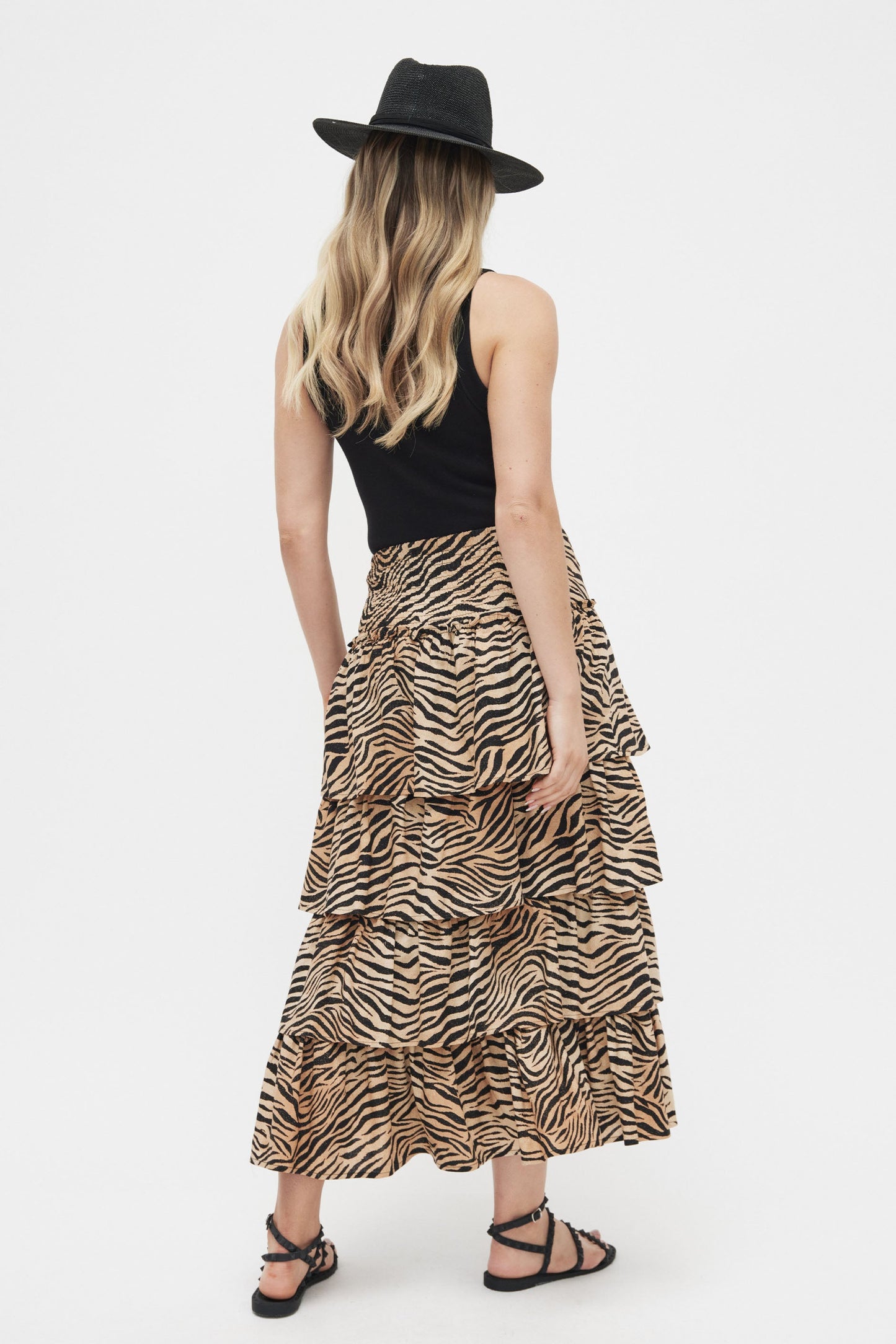 Monique Linen Blend Midi Skirt