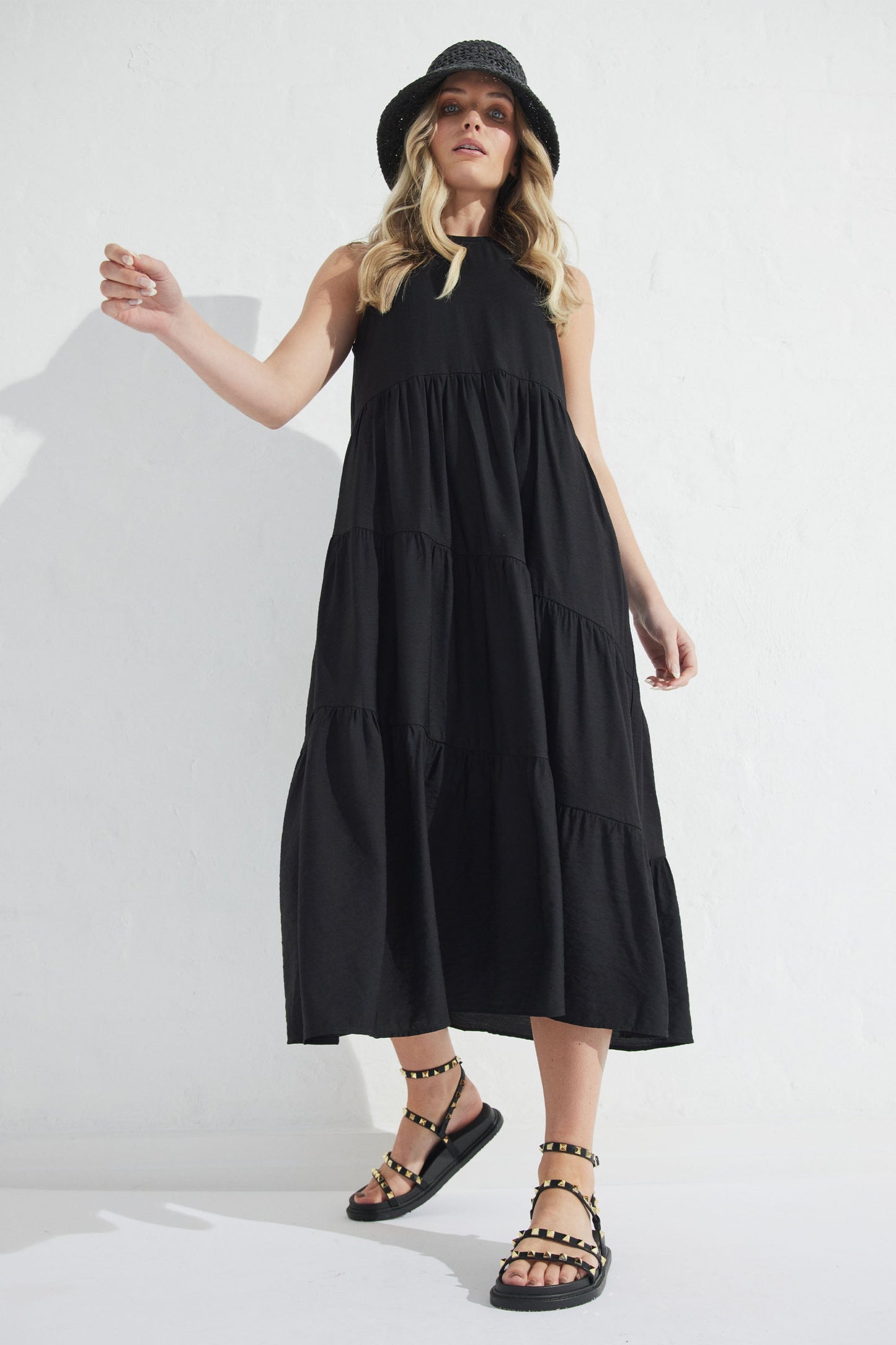 Aria Tiered Midi Dress