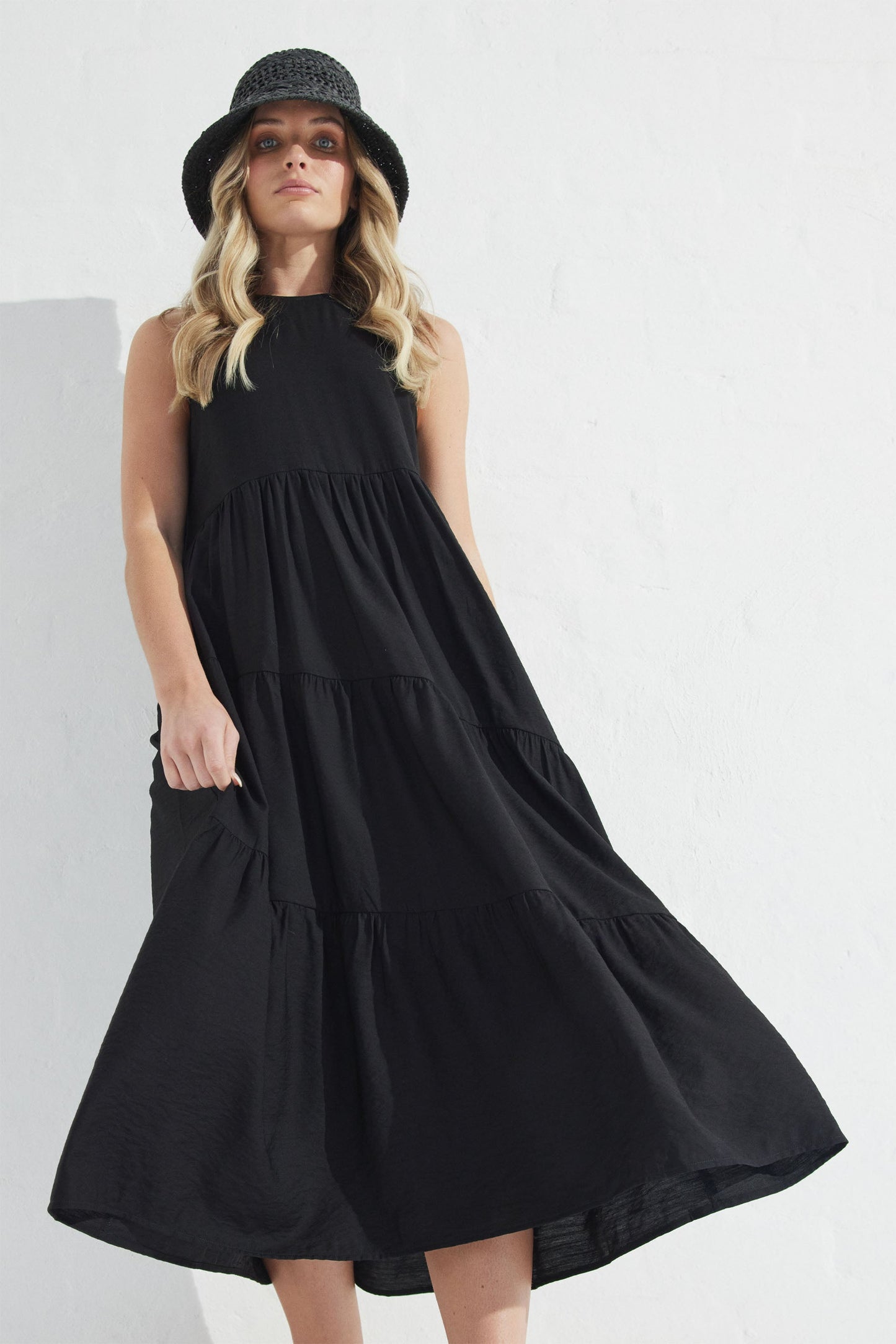 Aria Tiered Midi Dress