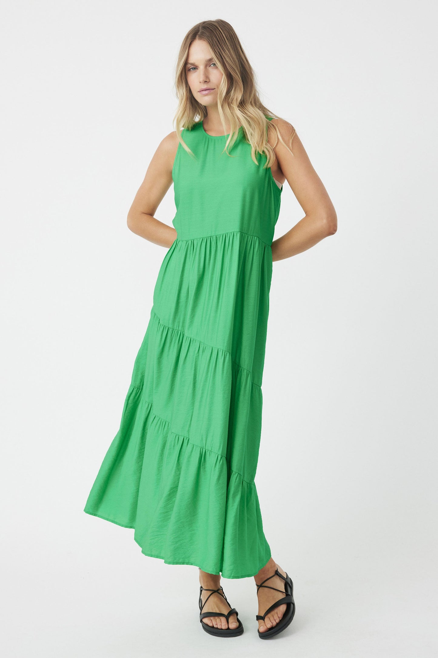 Aria Tiered Midi Dress
