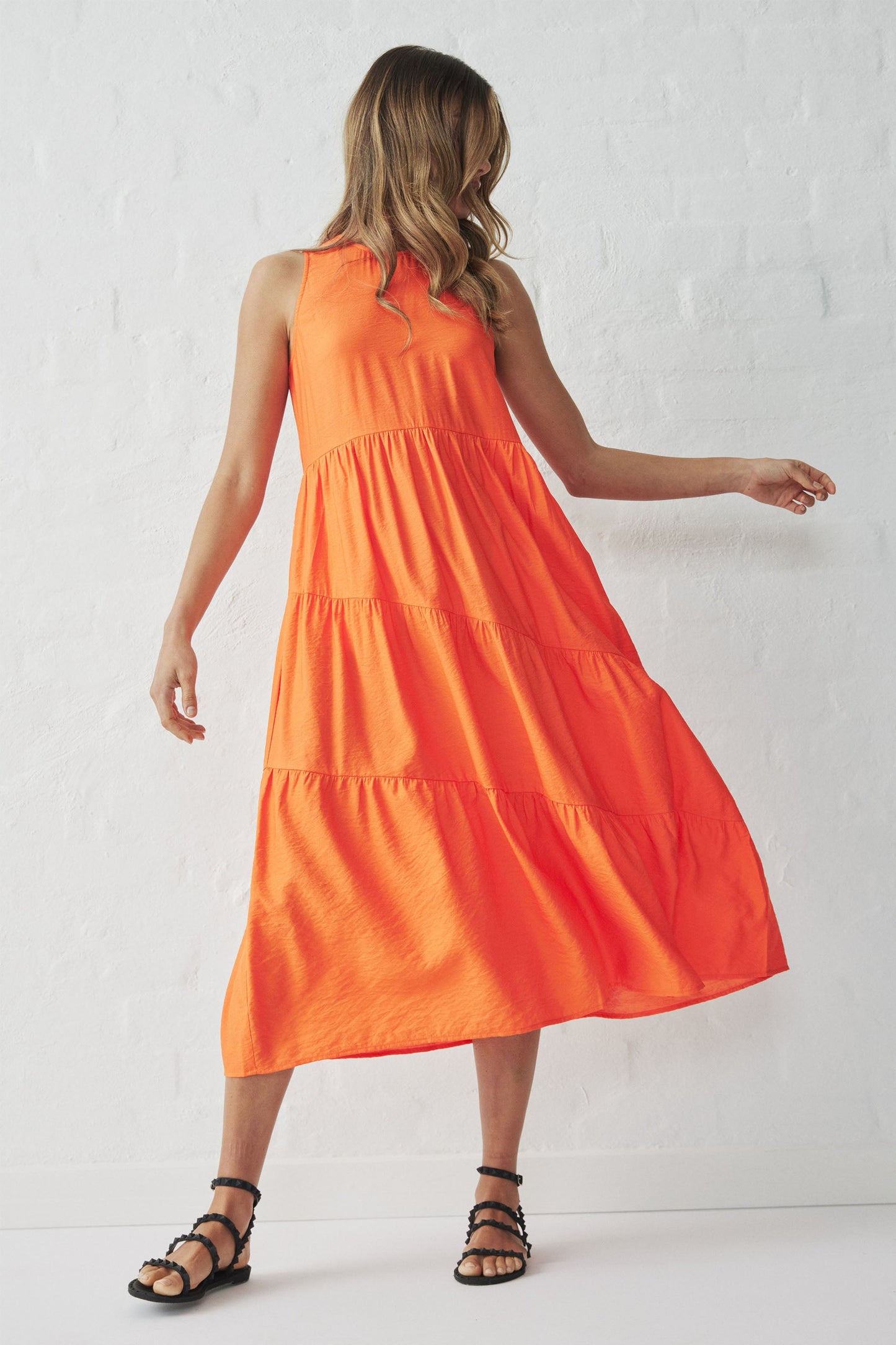 Aria Tiered Midi Dress