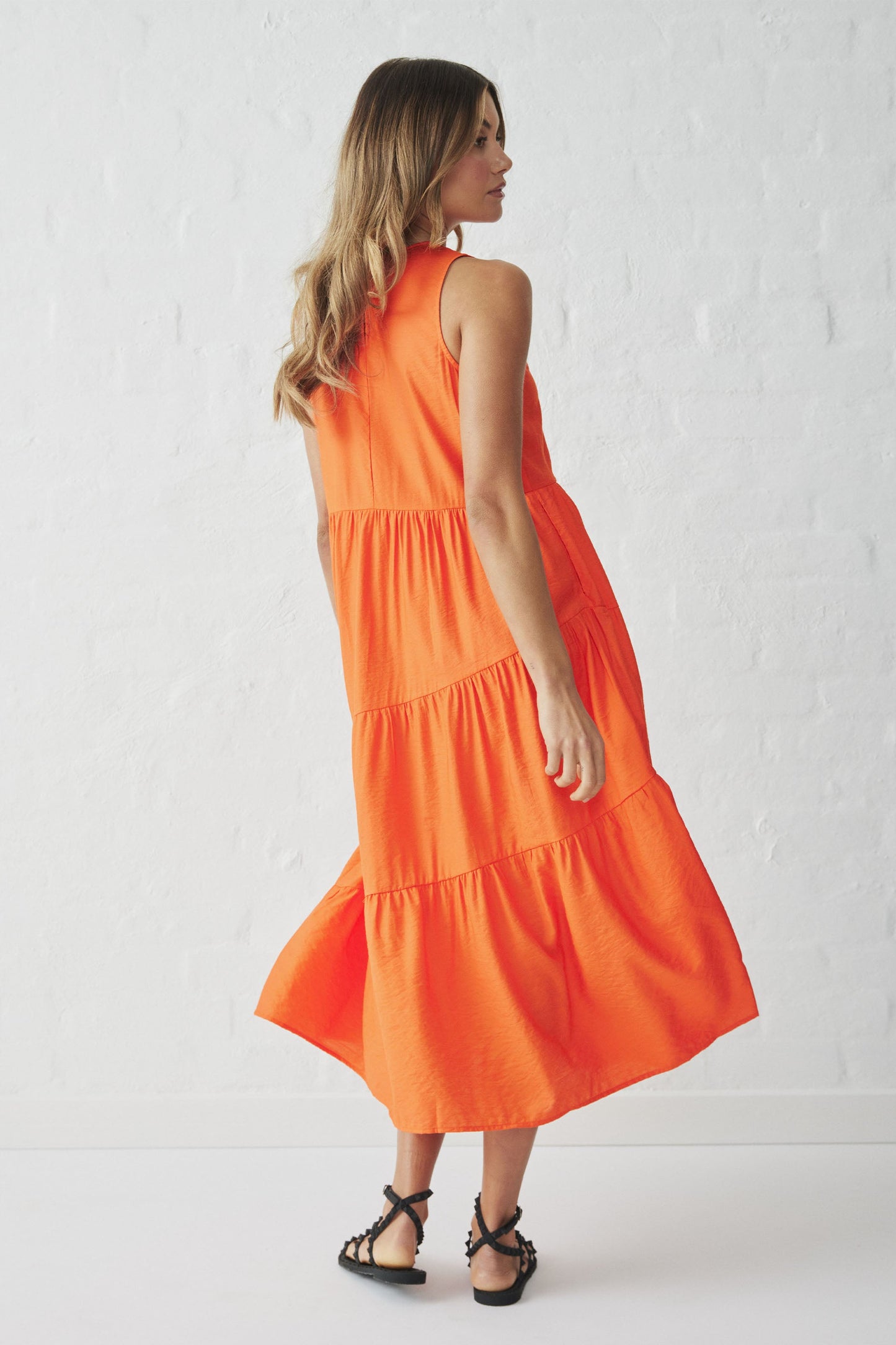 Aria Tiered Midi Dress