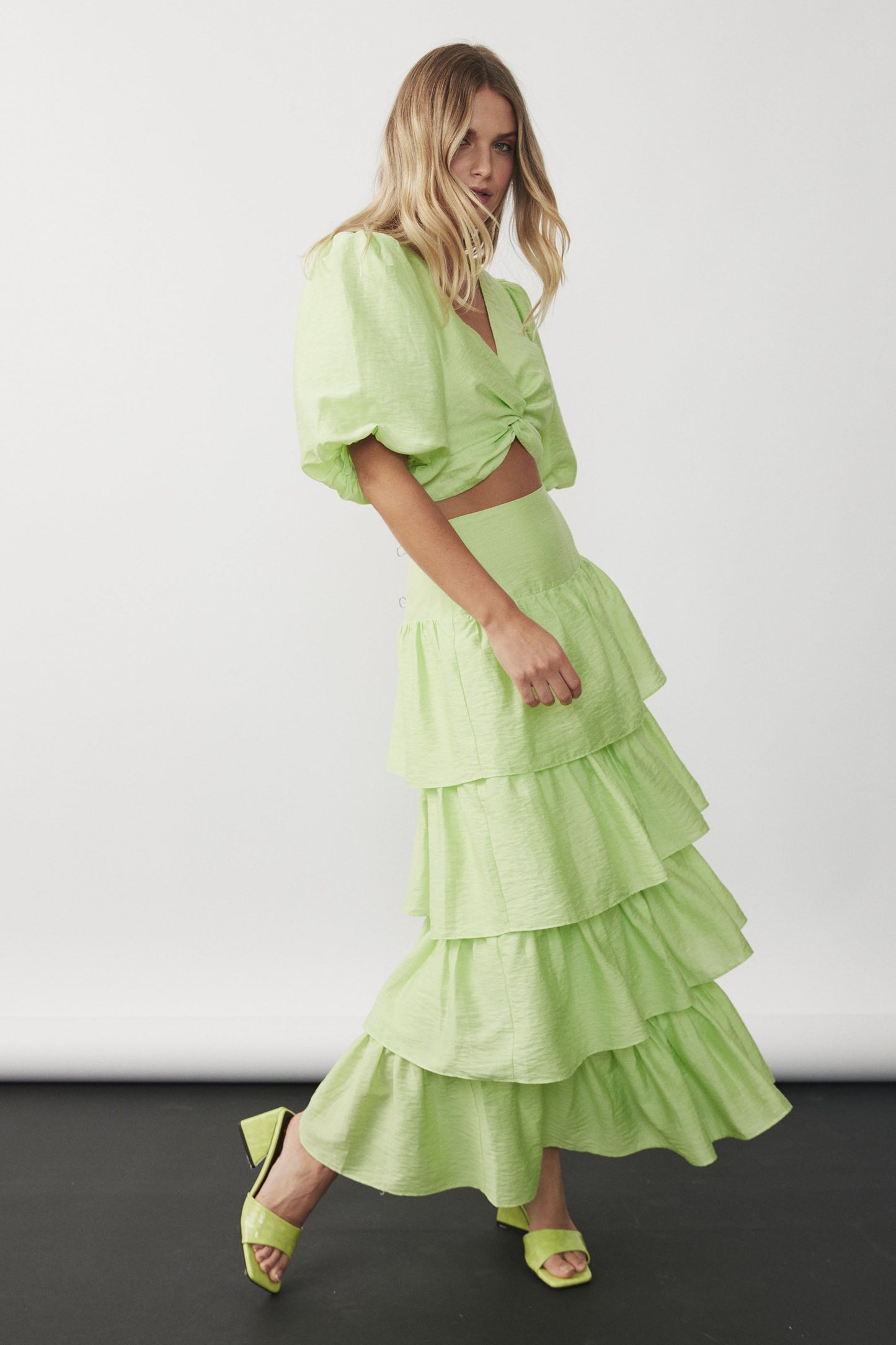 Soho Ruffle Maxi Skirt