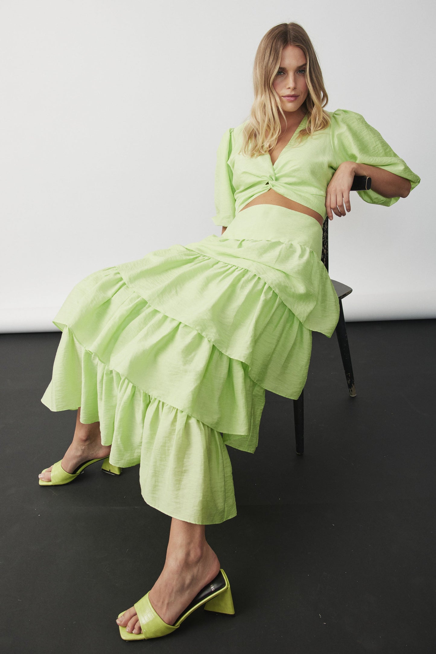 Soho Ruffle Maxi Skirt
